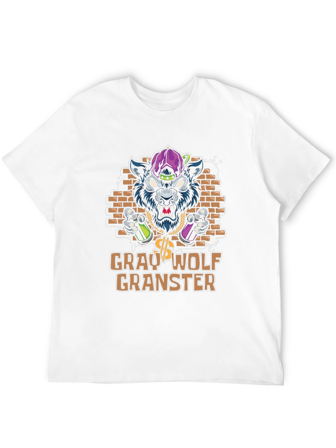 Gray Wolf Granster Graphic T-Shirt