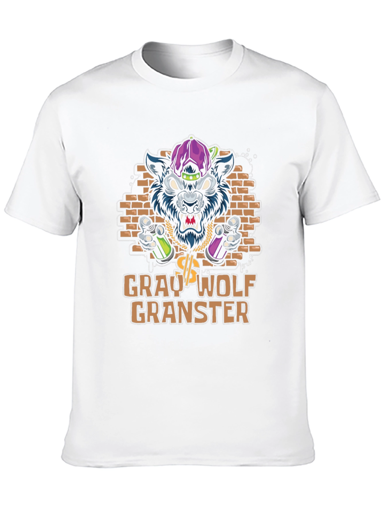 Gray Wolf Granster Graphic T-Shirt