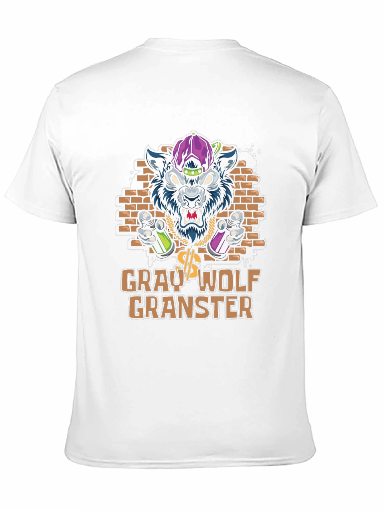 Gray Wolf Granster Graphic T-Shirt