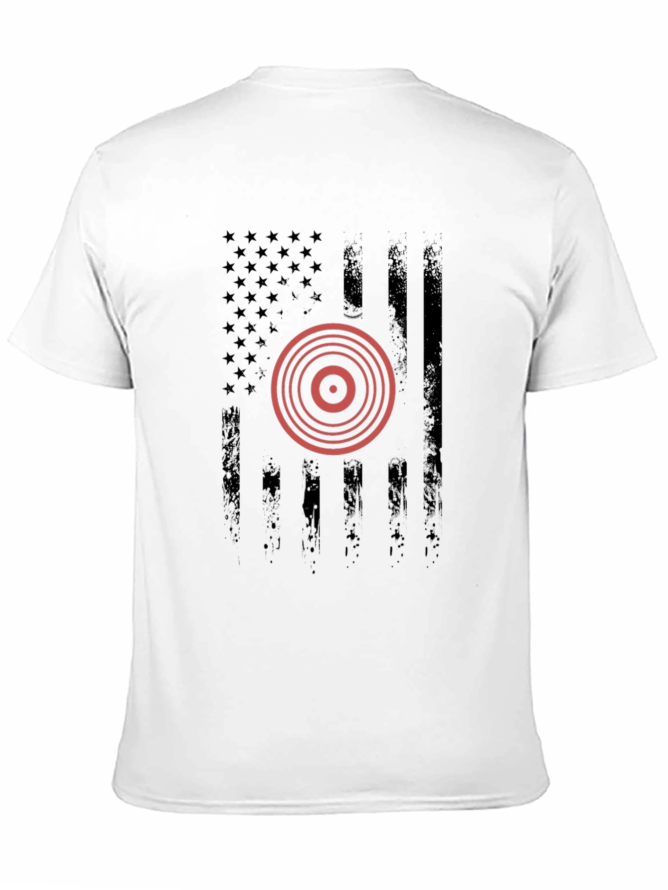 American Flag Target Graphic T-Shirt