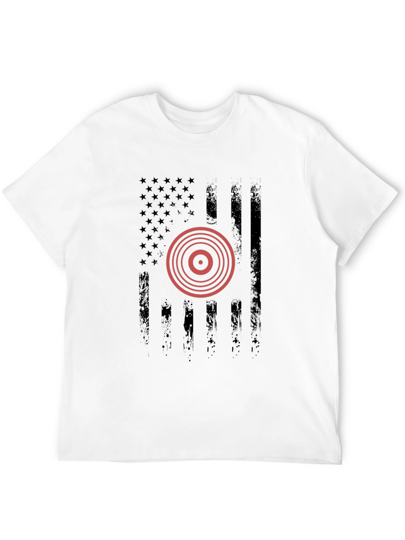 American Flag Target Graphic T-Shirt