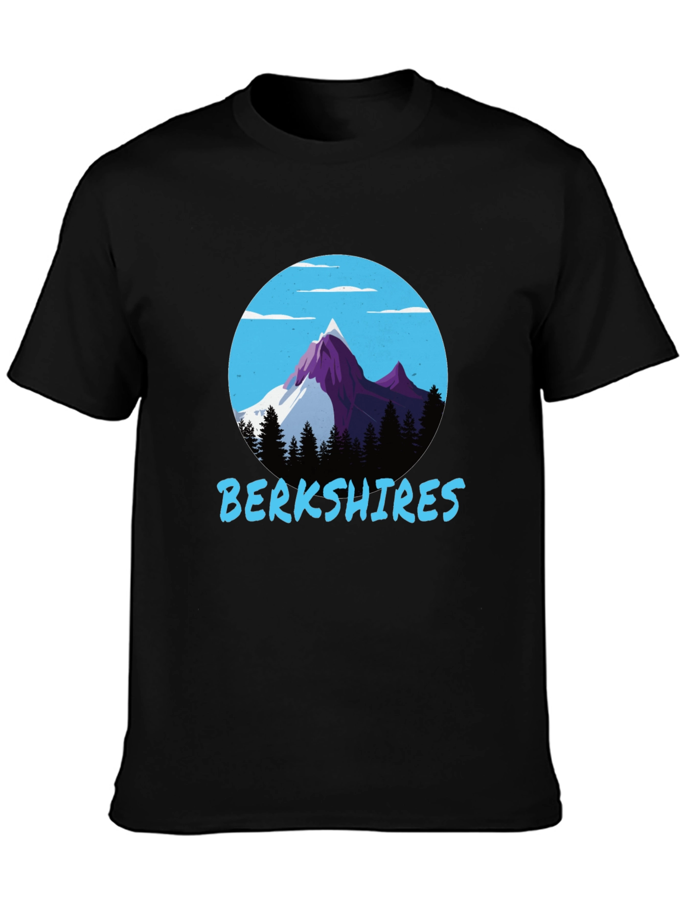 Berkshires Mountain T-Shirt - Black