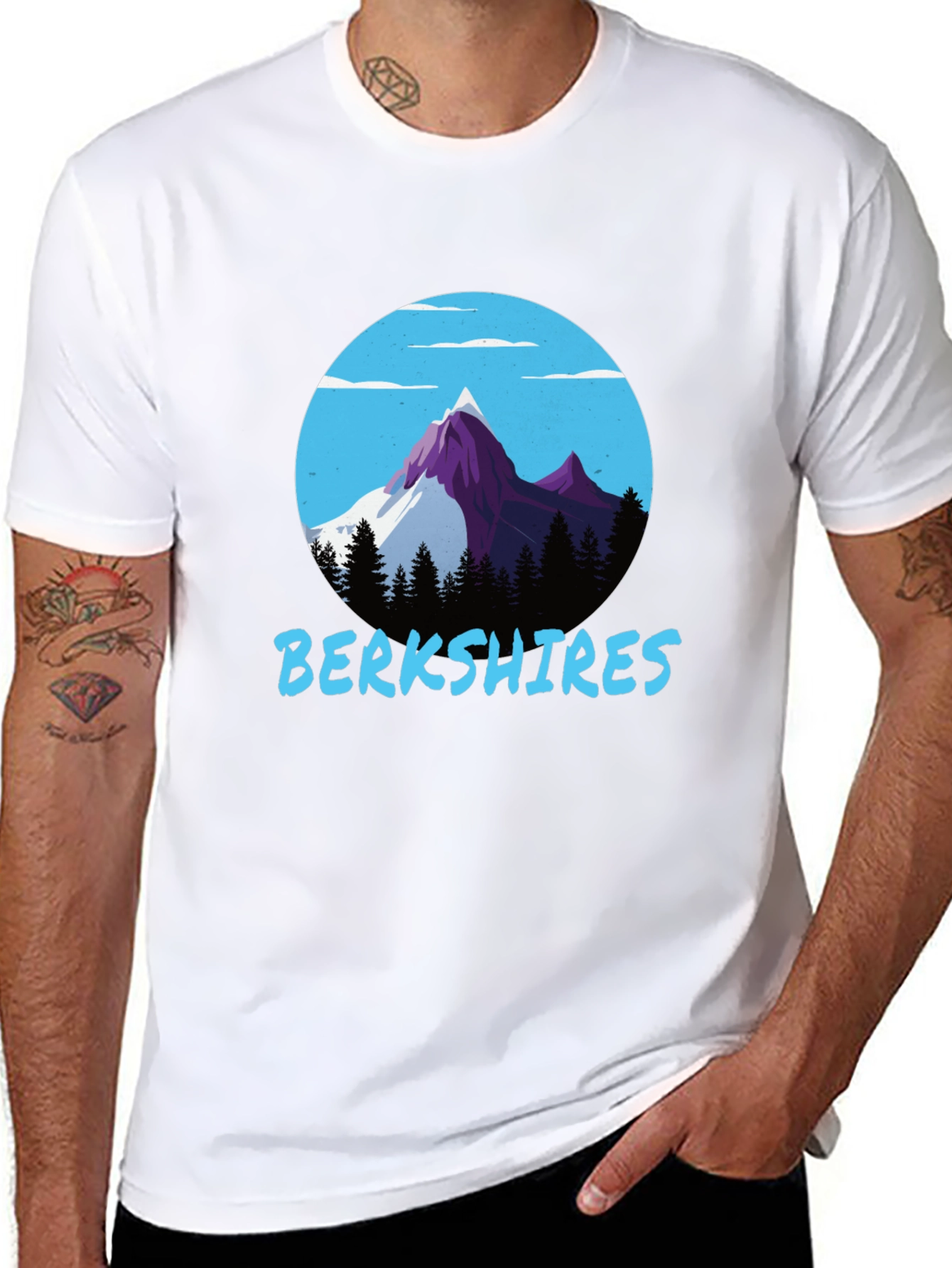 Berkshires Mountain T-Shirt - Black