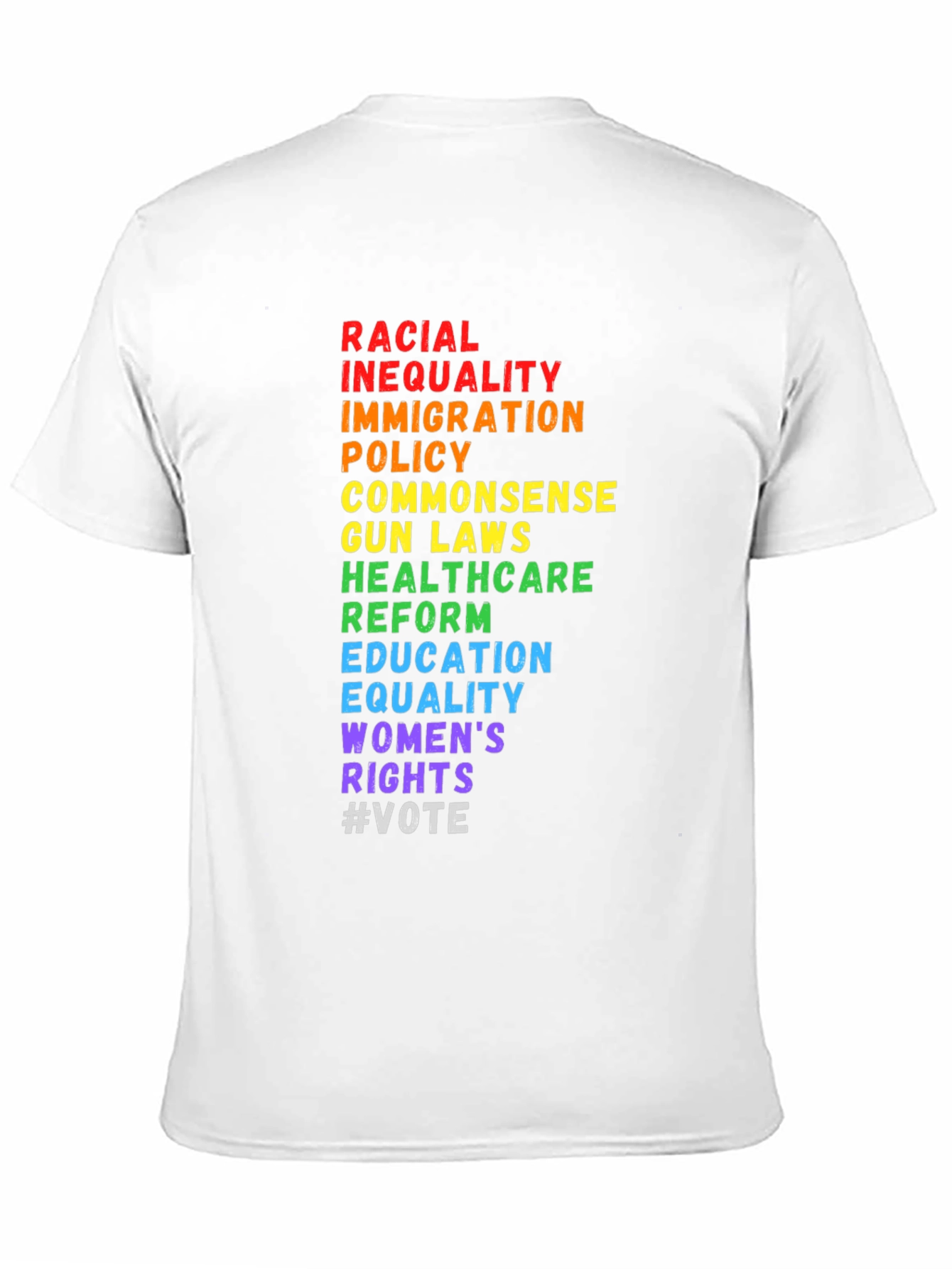 Equality Black T-Shirt: Rights and Justice