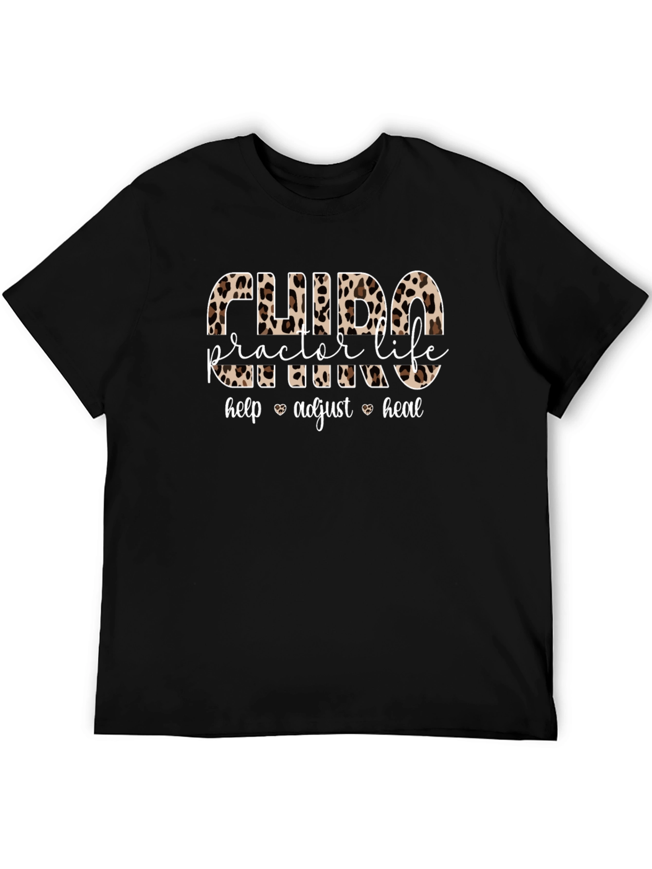 Chiropractor Life Leopard Print T-Shirt
