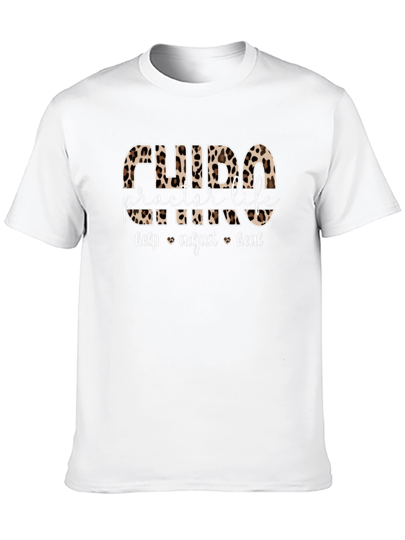 Chiropractor Life Leopard Print T-Shirt
