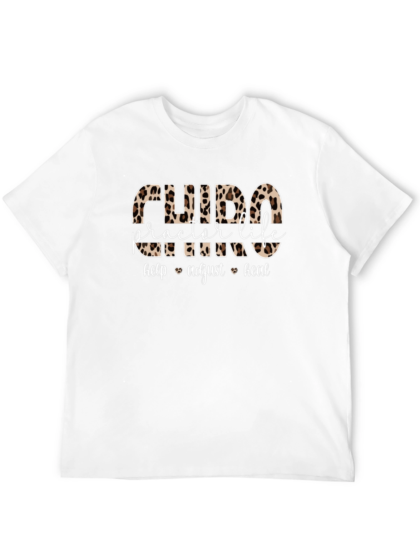 Chiropractor Life Leopard Print T-Shirt