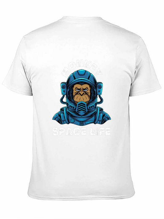 Monkey Space Life Graphic T-Shirt