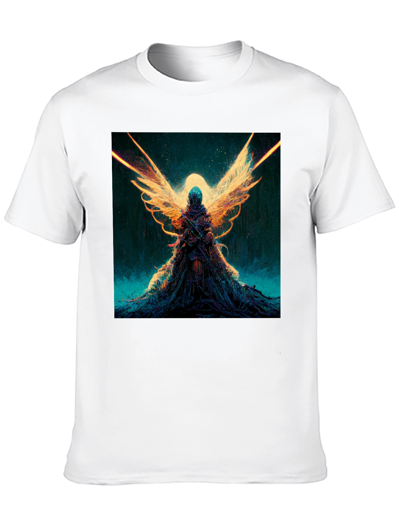 Winged Angel Graphic Black T-Shirt