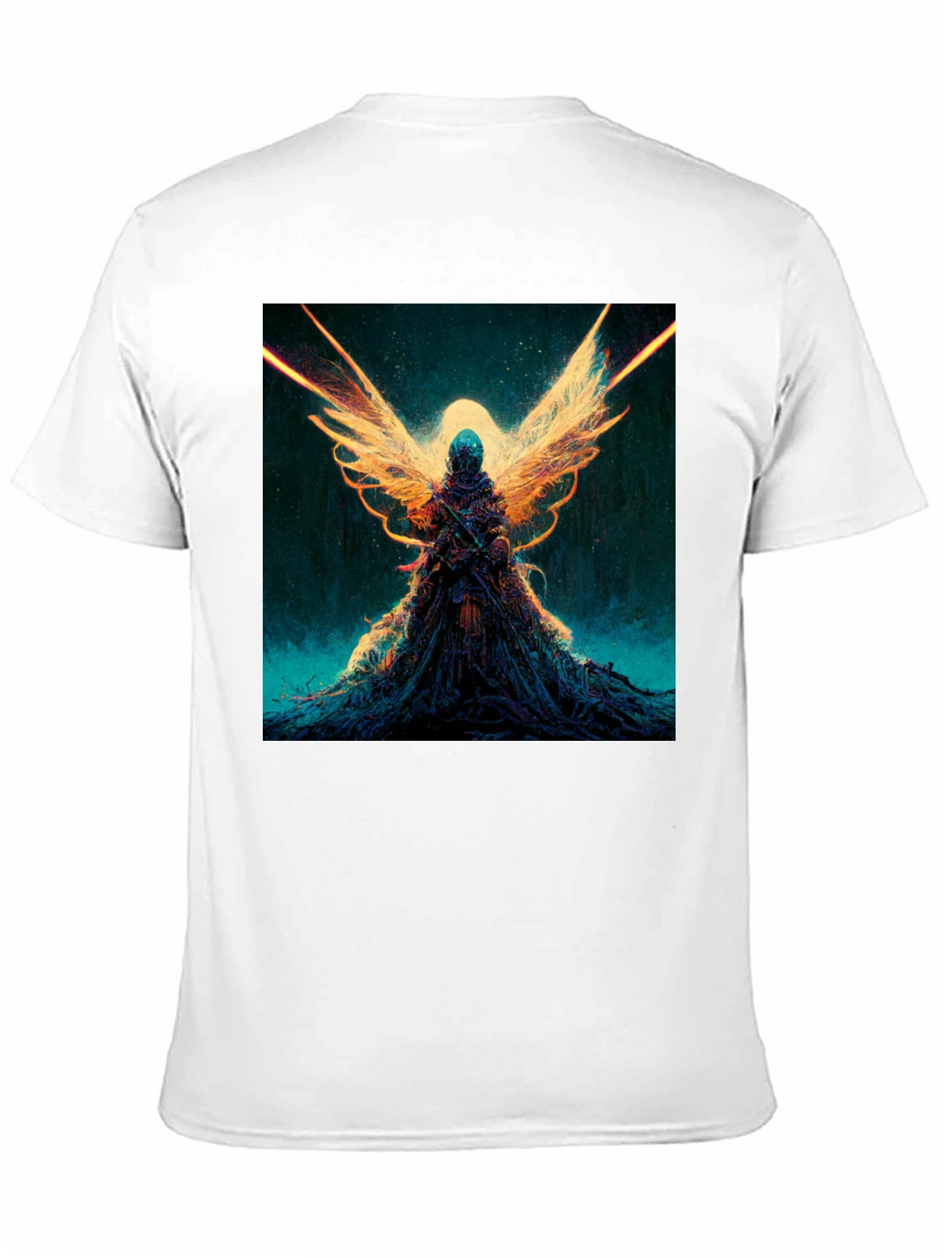 Winged Angel Graphic Black T-Shirt