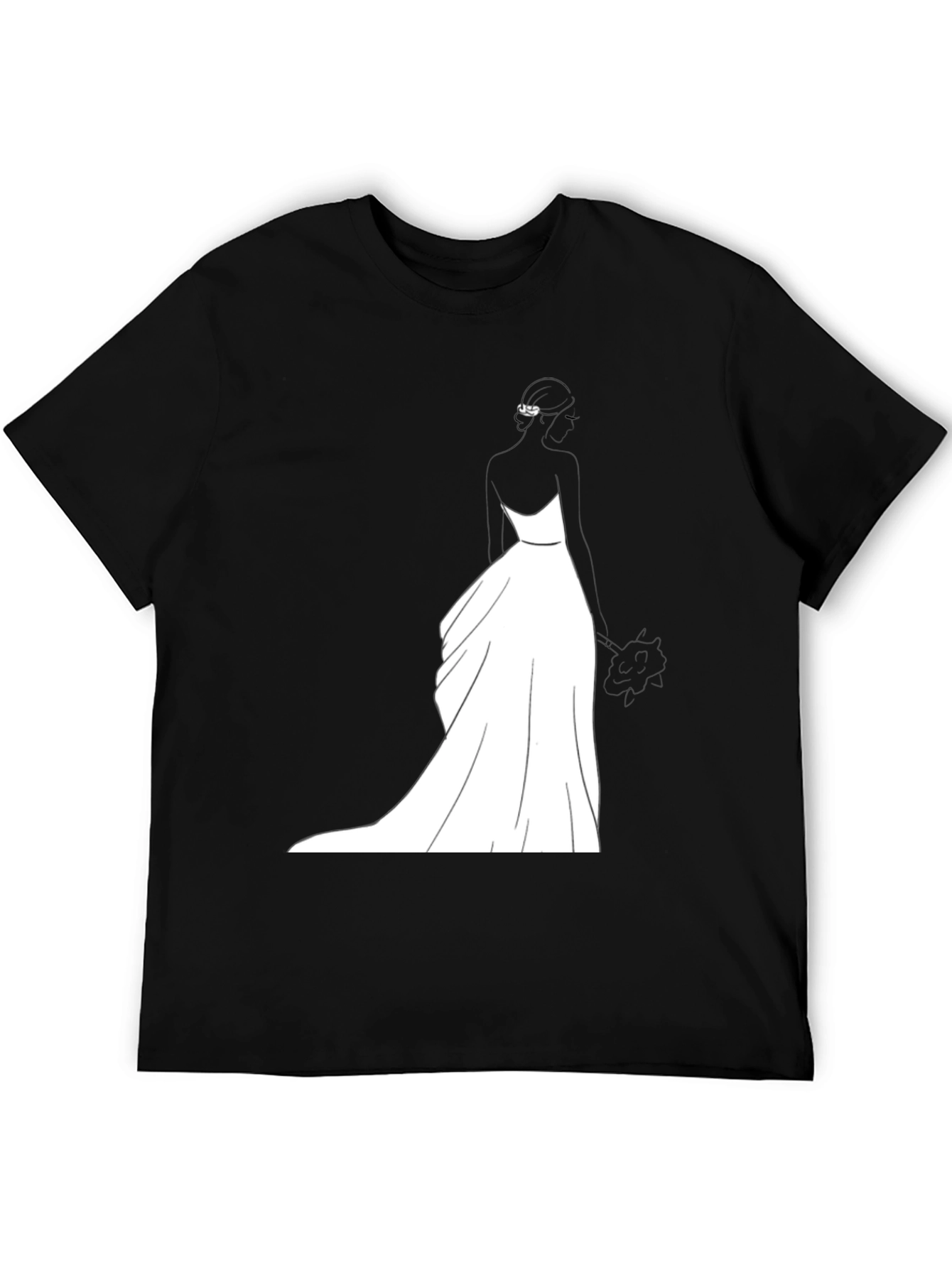 Bride Graphic T-Shirt - Black Wedding Design