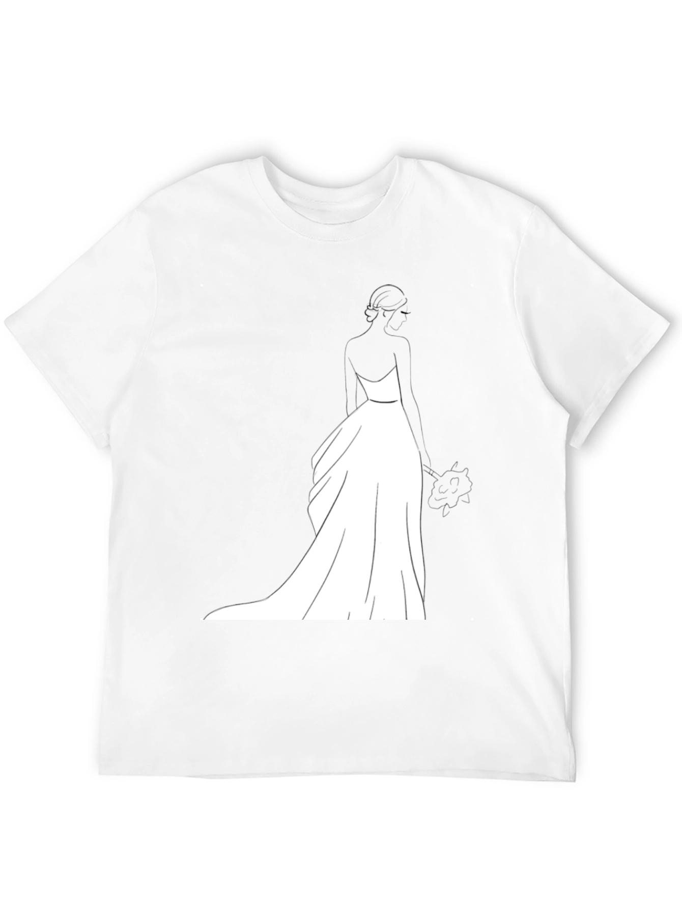 Bride Graphic T-Shirt - Black Wedding Design