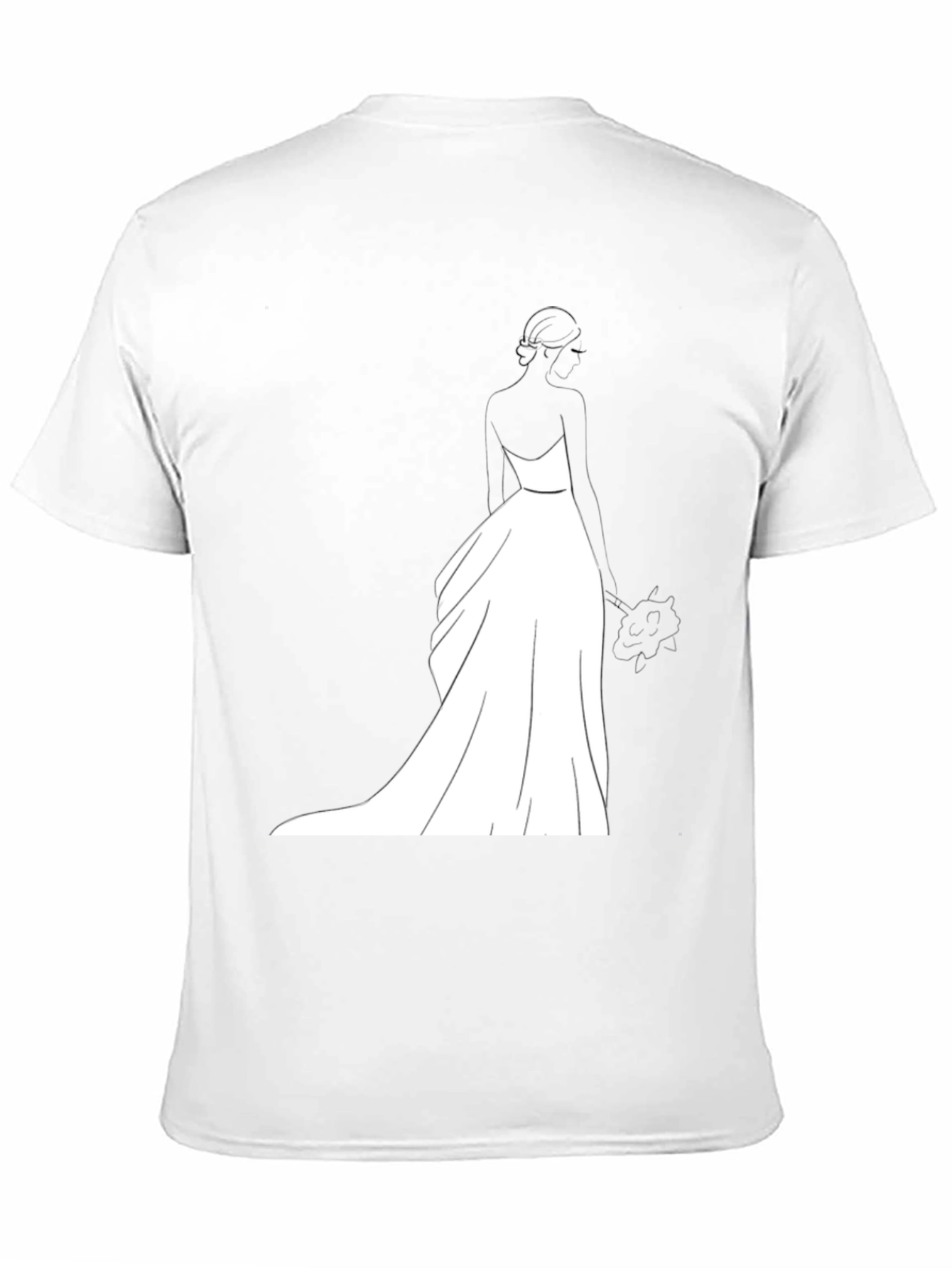 Bride Graphic T-Shirt - Black Wedding Design