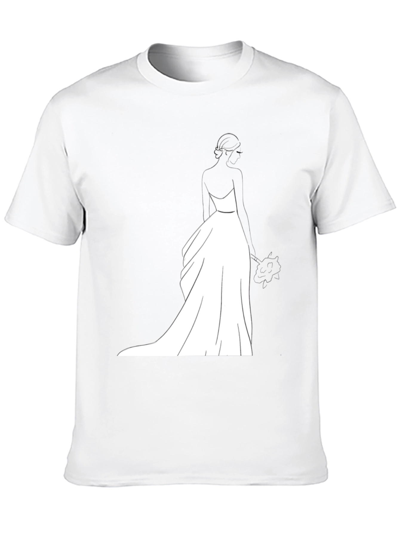 Bride Graphic T-Shirt - Black Wedding Design