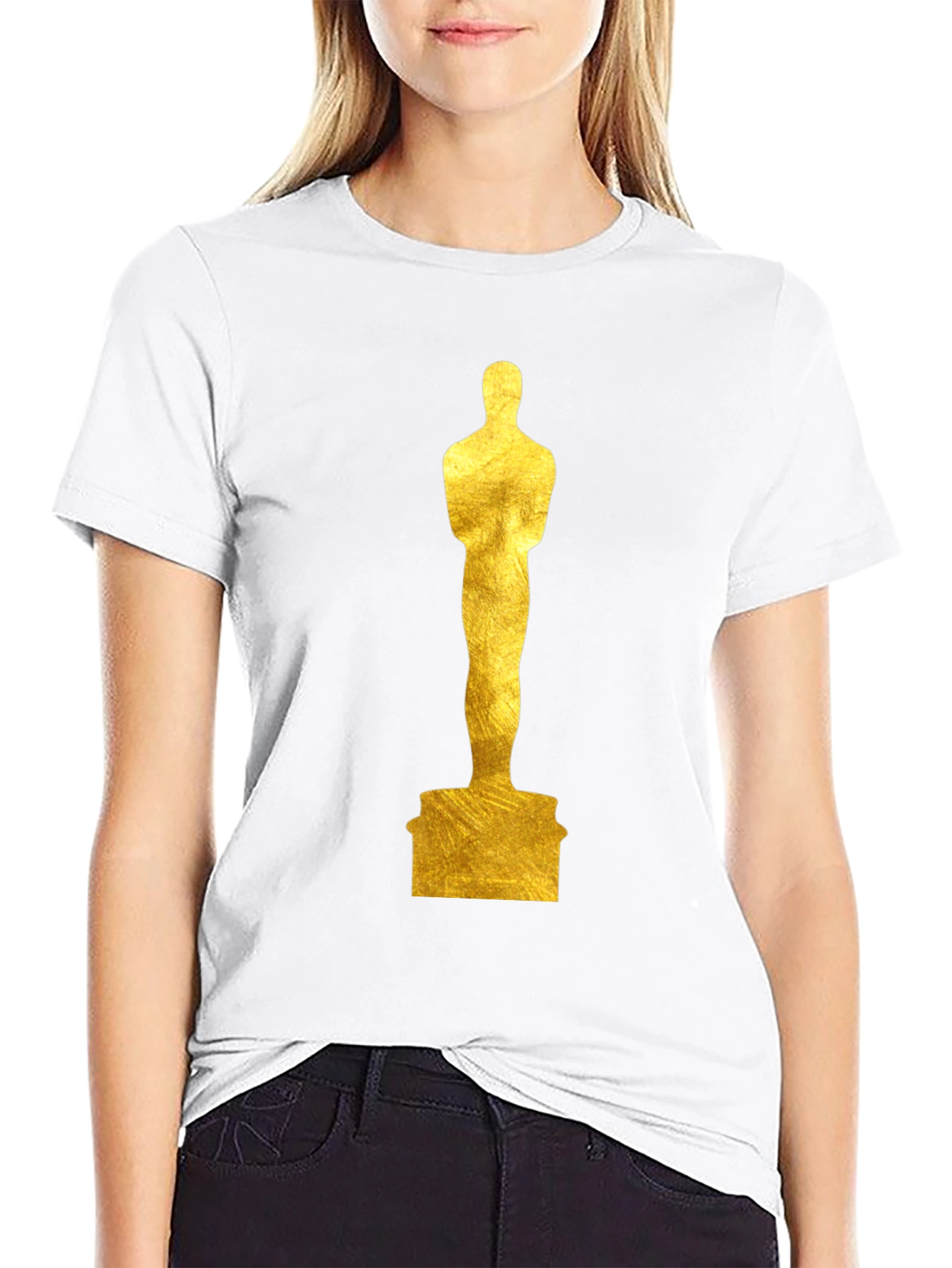 Oscar Statue Graphic Tee - Black T-Shirt