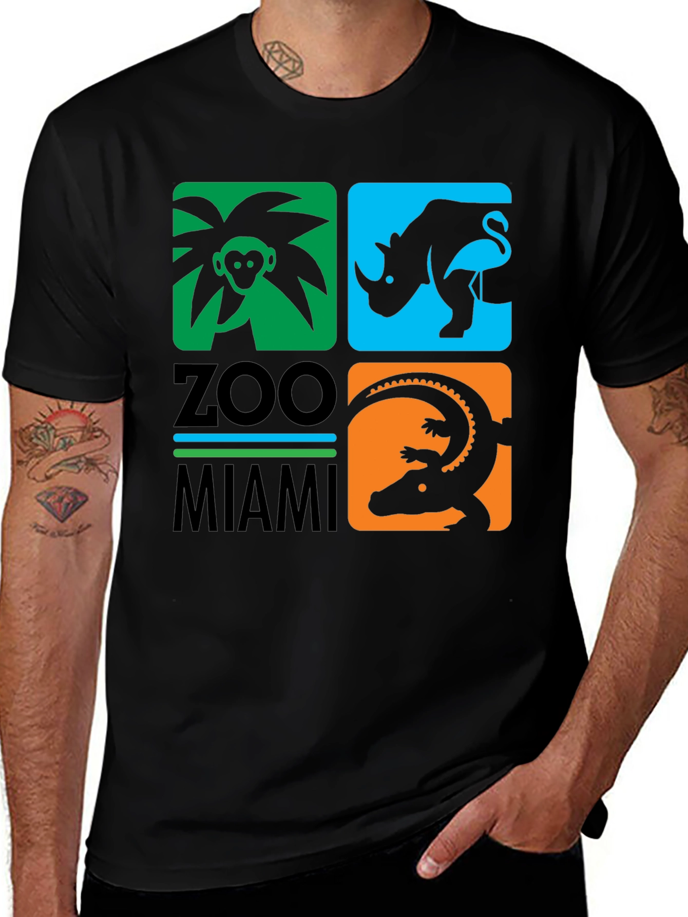 Zoo Miami T-Shirt Animal Graphic Tee