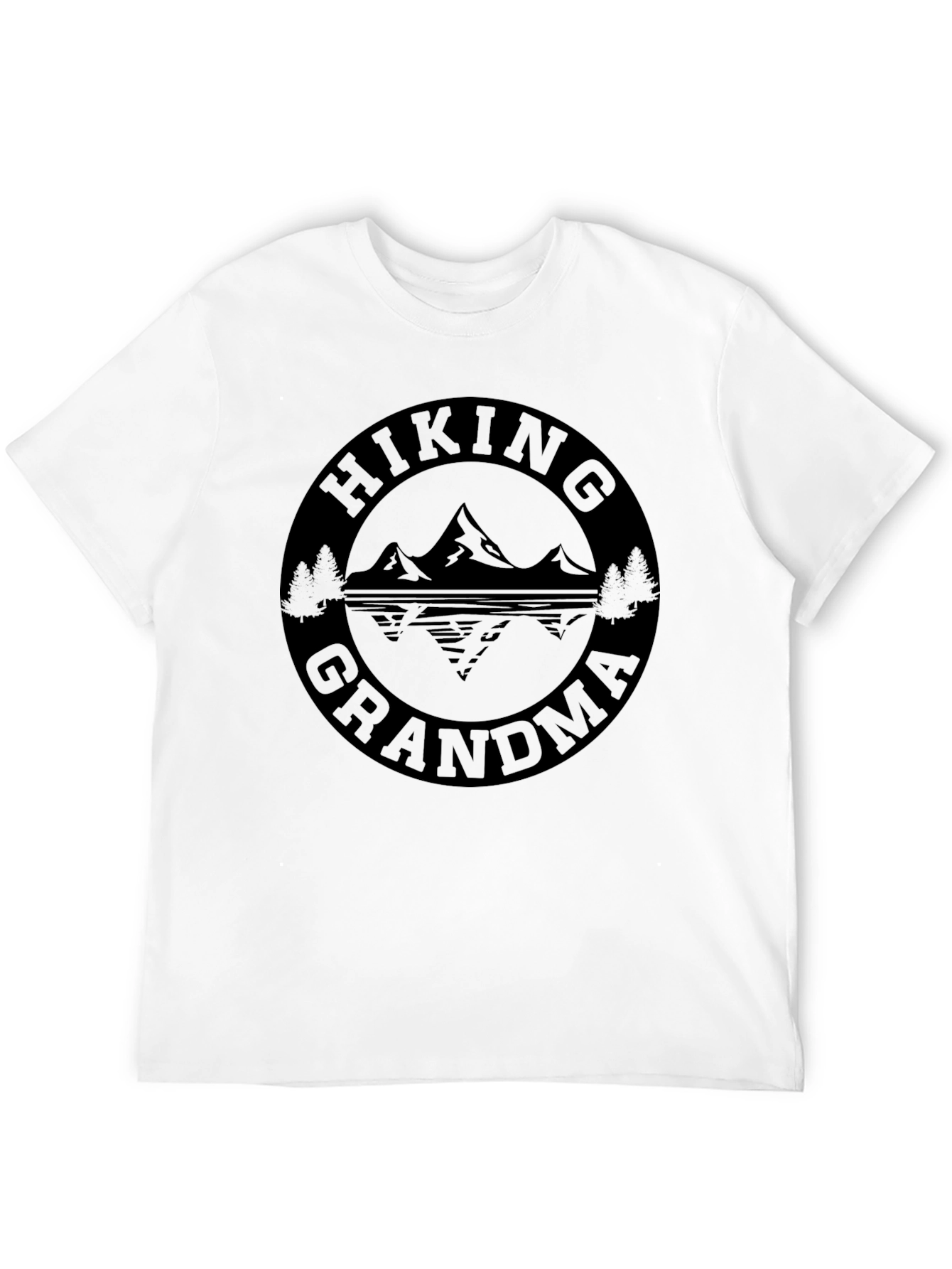 Hiking Grandma Black T-Shirt Adventure Apparel
