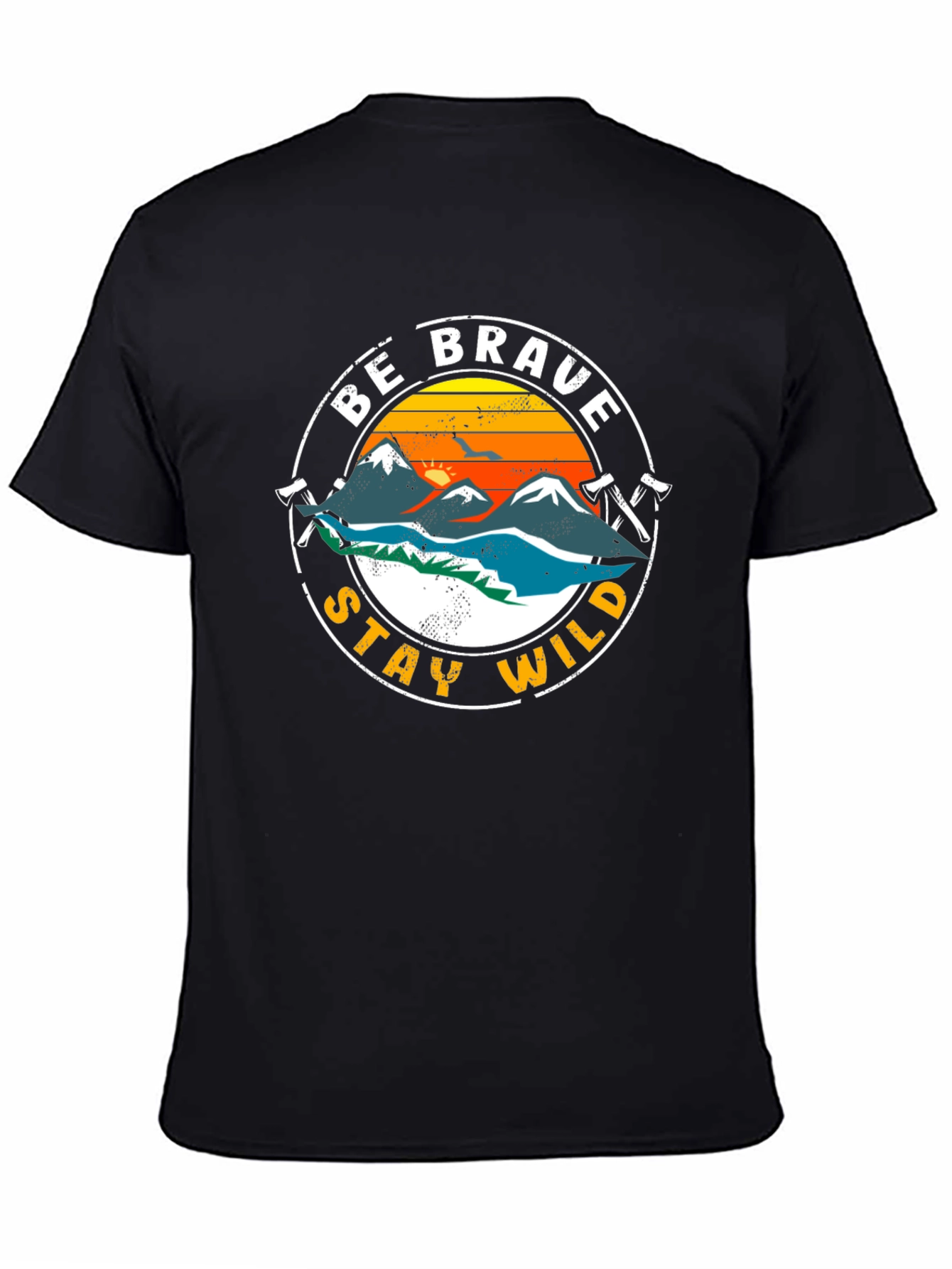 Be Brave Stay Wild Graphic T-Shirt - Adventure Tee