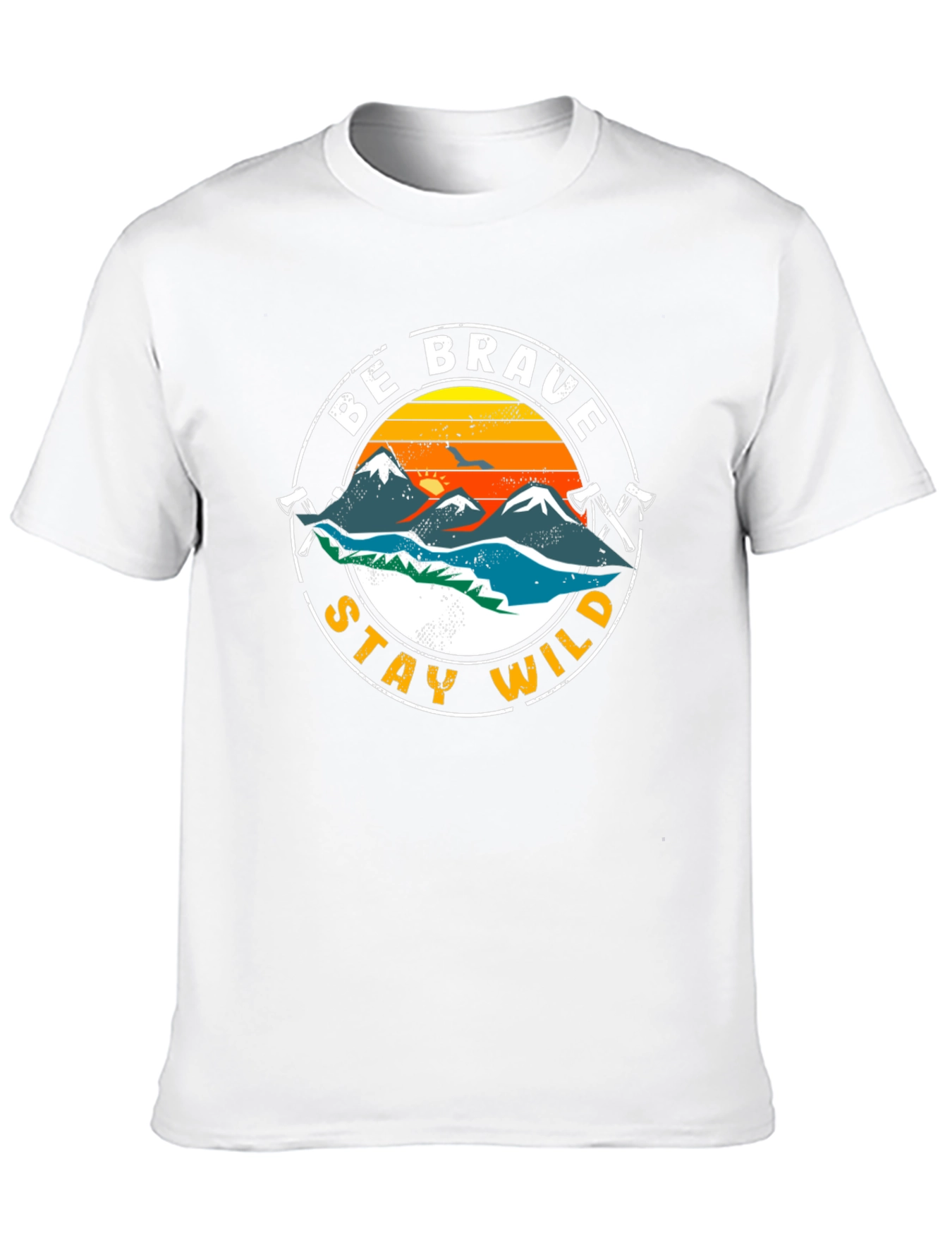 Be Brave Stay Wild Graphic T-Shirt - Adventure Tee