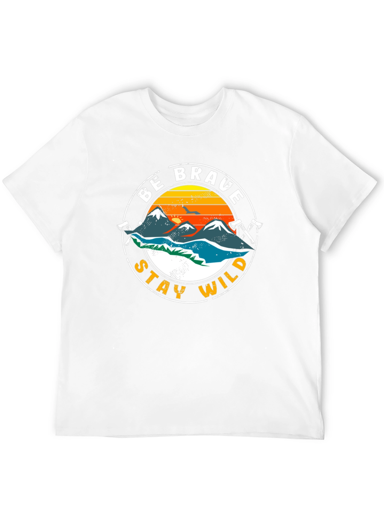 Be Brave Stay Wild Graphic T-Shirt - Adventure Tee