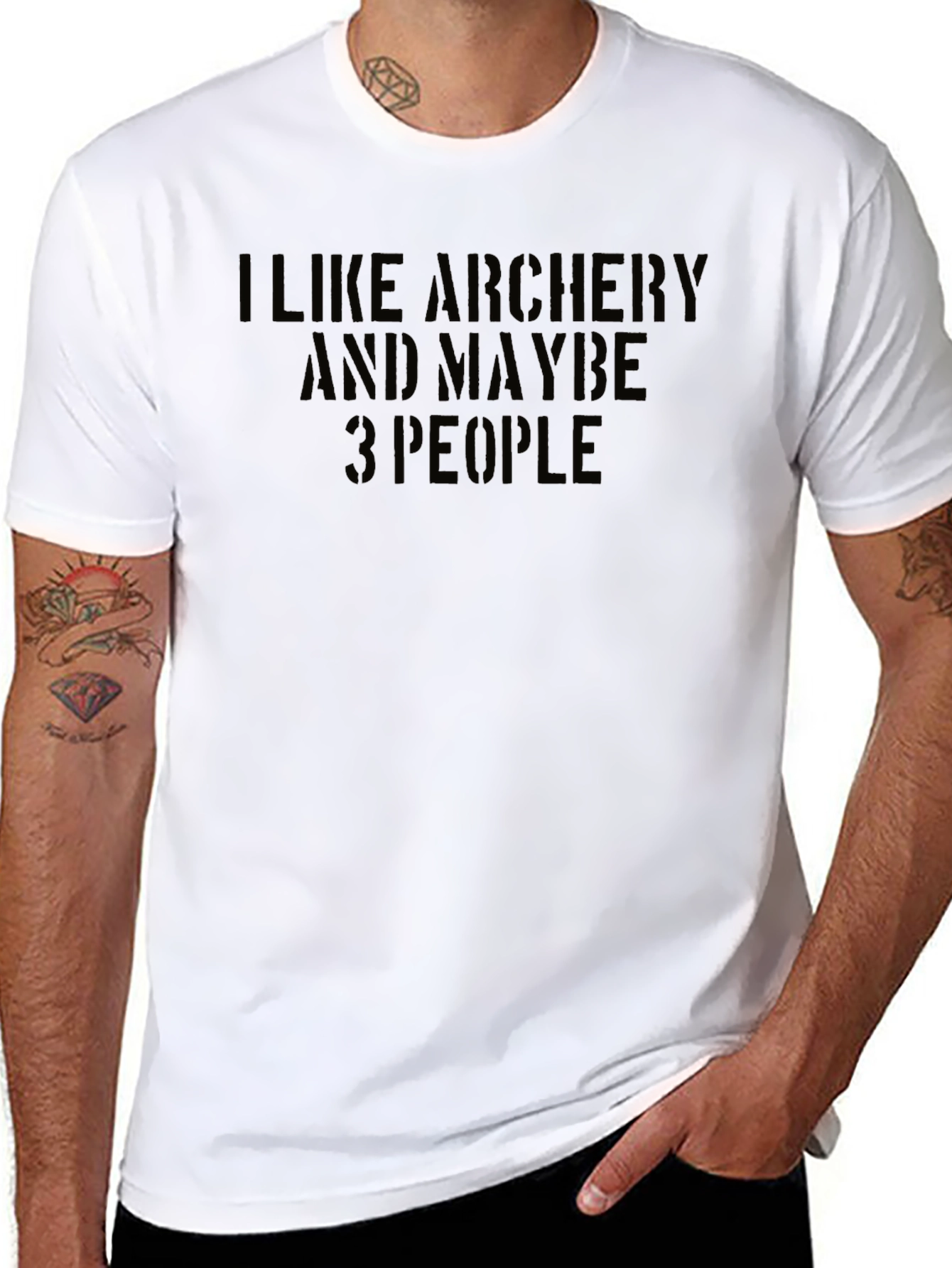 Archery T-Shirt: I Like Archery & Maybe 3 People