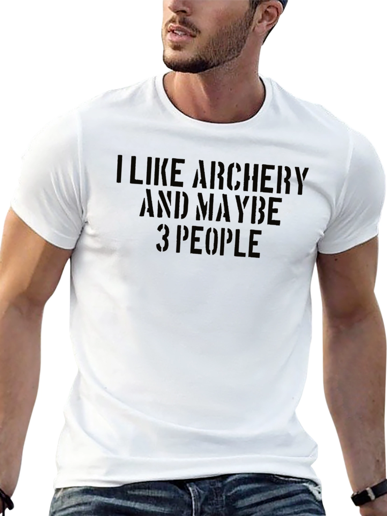 Archery T-Shirt: I Like Archery & Maybe 3 People