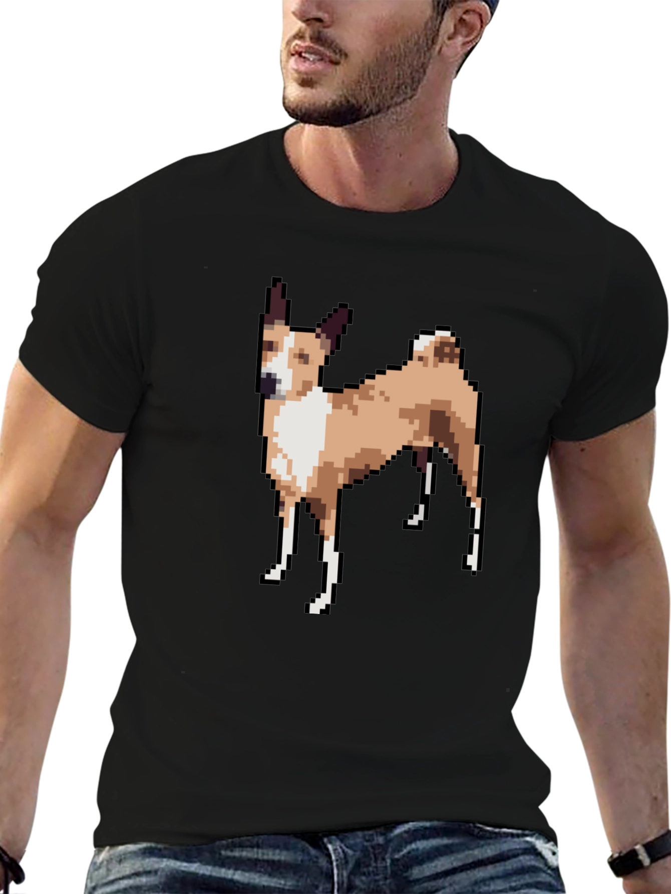 Pixel Dog T-Shirt - Retro Gaming Style