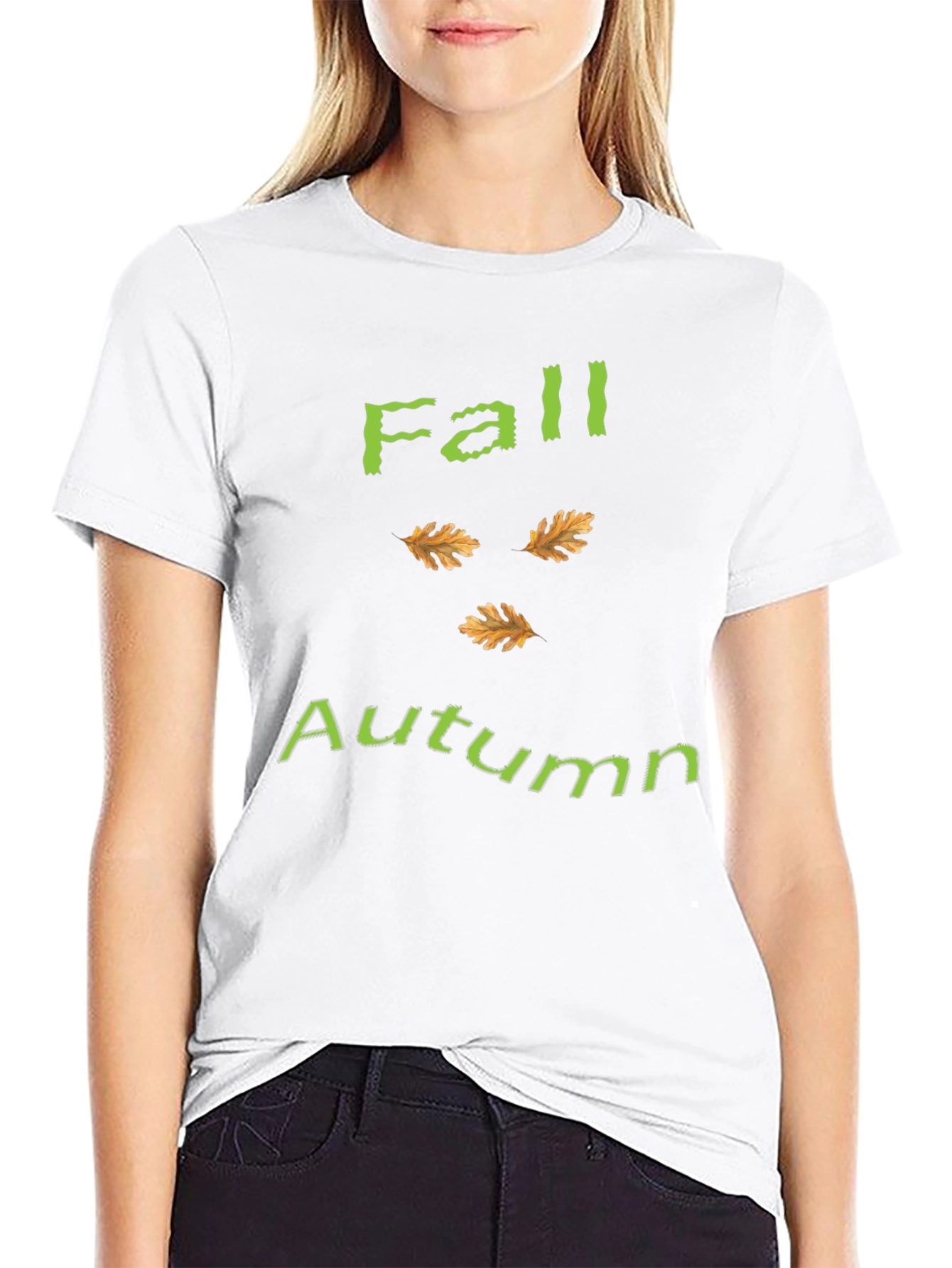 Fall Autumn Leaves Graphic Tee - Unisex Black T-Shirt