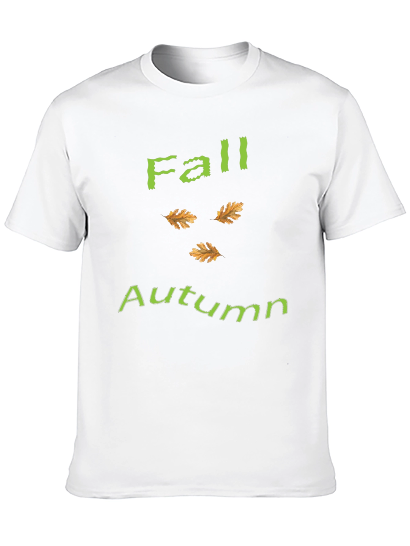 Fall Autumn Leaves Graphic Tee - Unisex Black T-Shirt