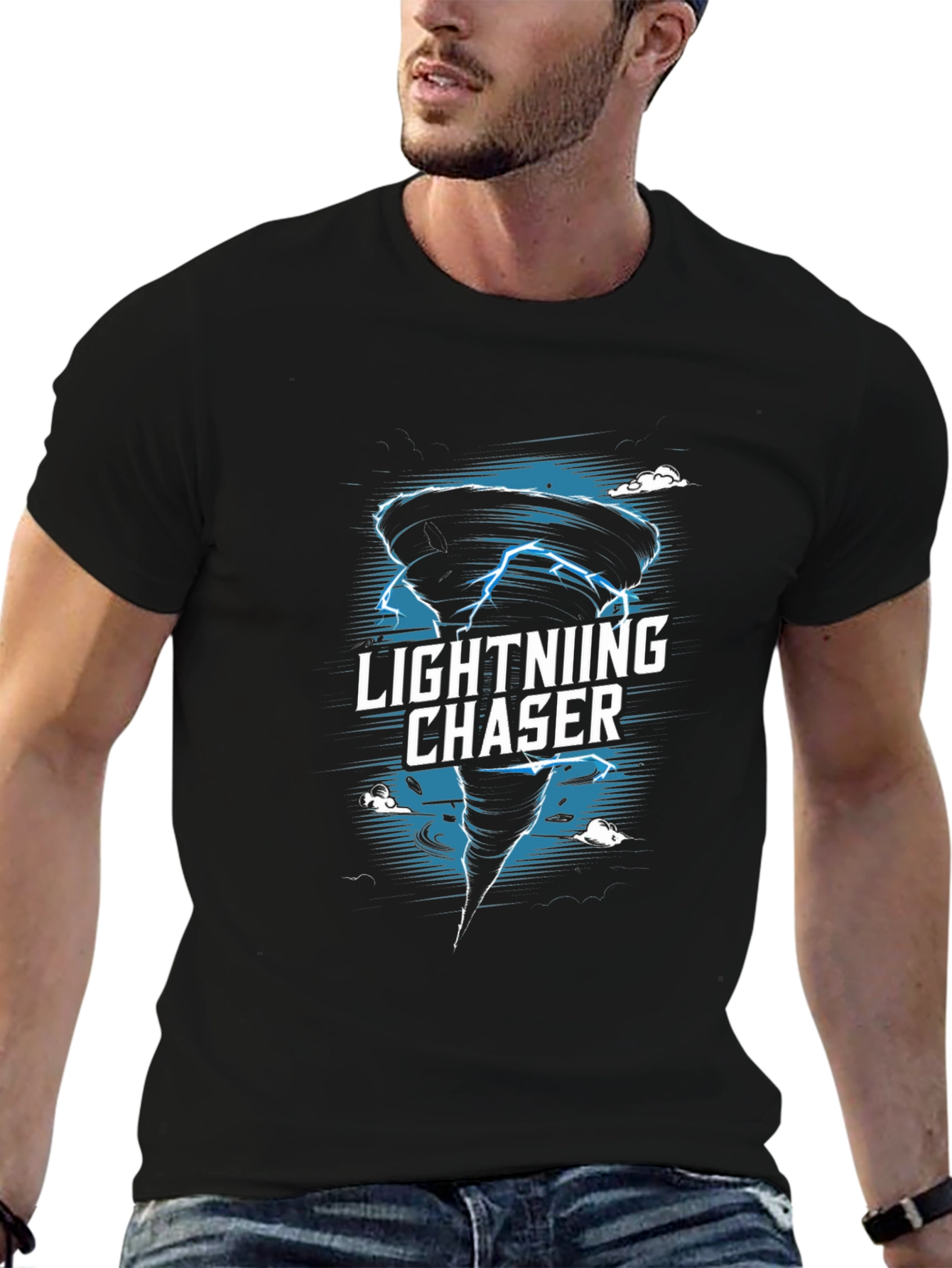 Lightning Chaser Graphic Tee - Storm Hunter Apparel