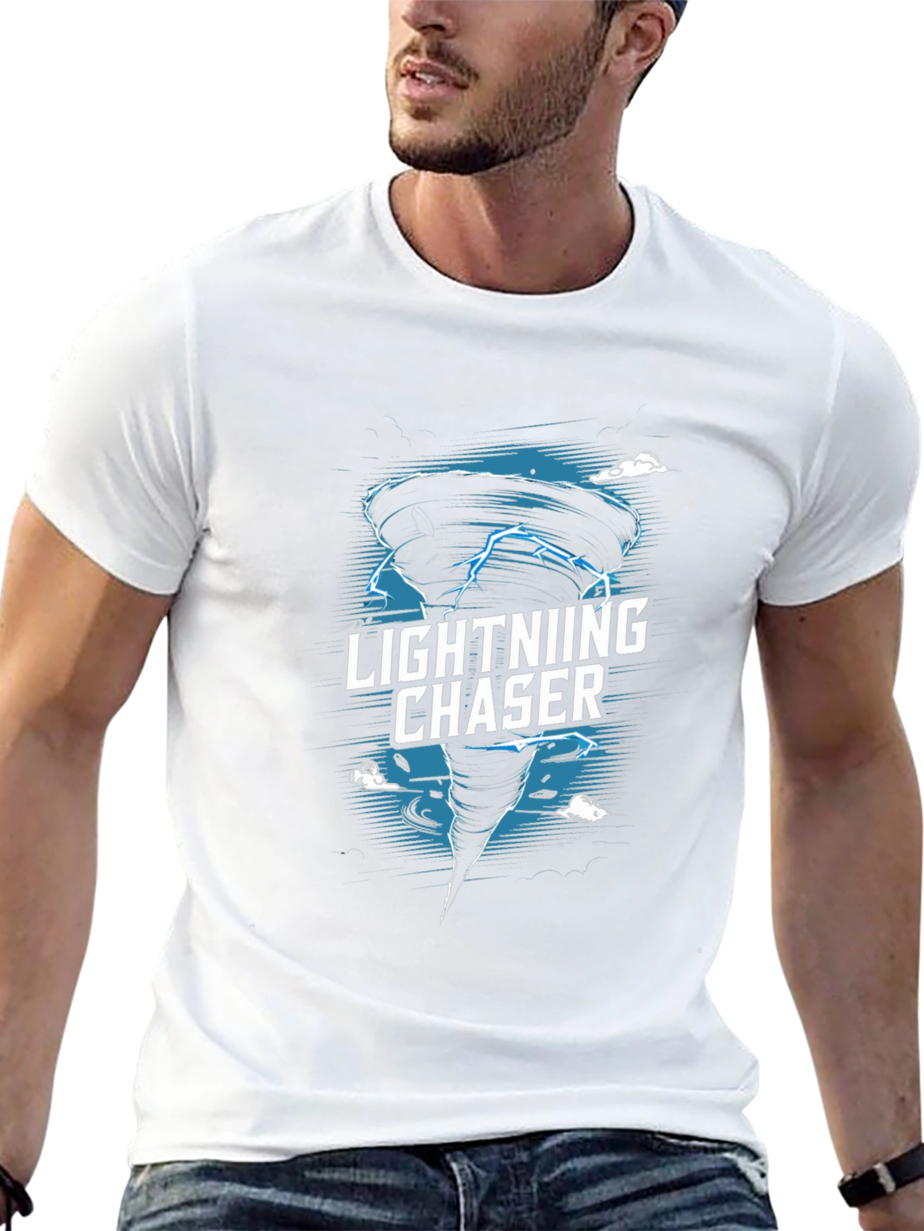 Lightning Chaser Graphic Tee - Storm Hunter Apparel