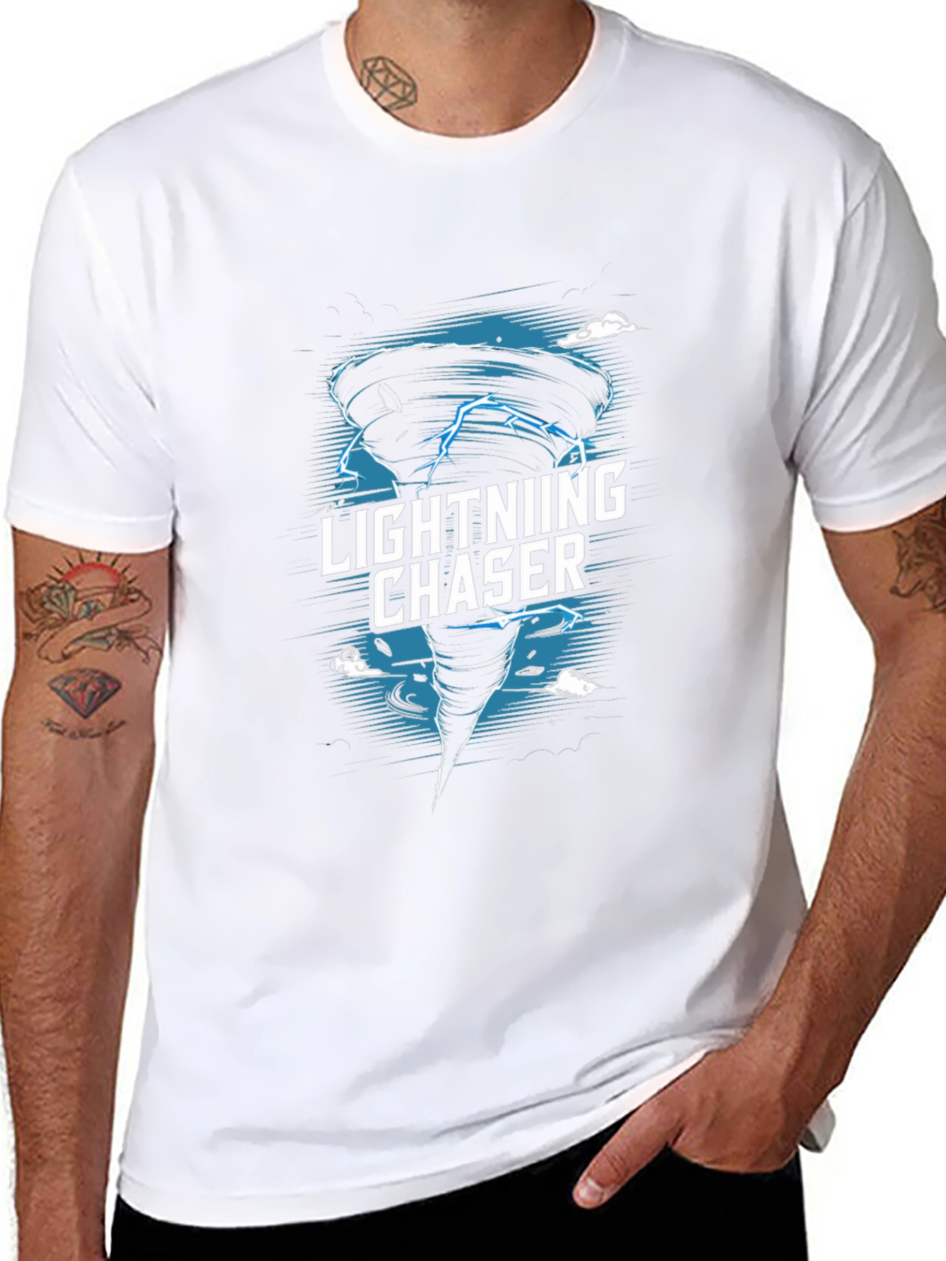 Lightning Chaser Graphic Tee - Storm Hunter Apparel