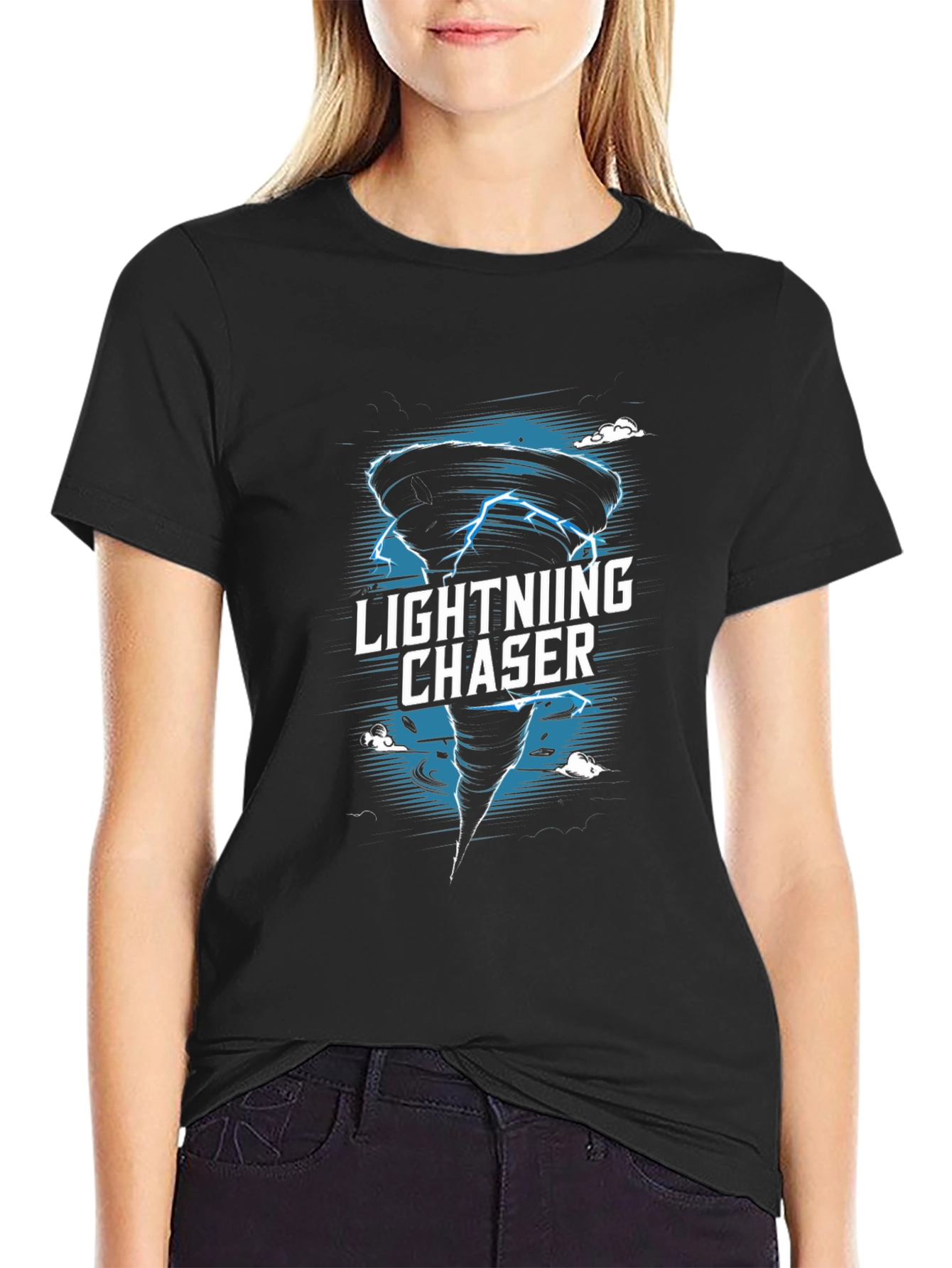 Lightning Chaser Graphic Tee - Storm Hunter Apparel