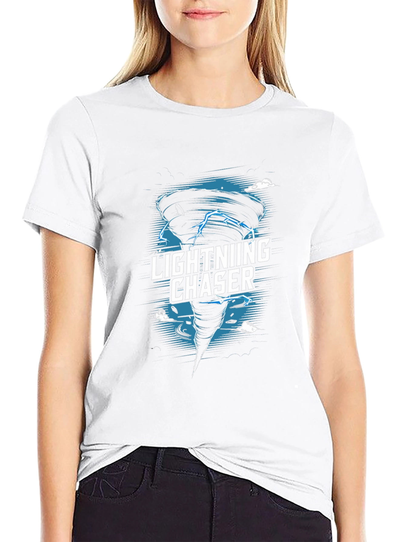 Lightning Chaser Graphic Tee - Storm Hunter Apparel