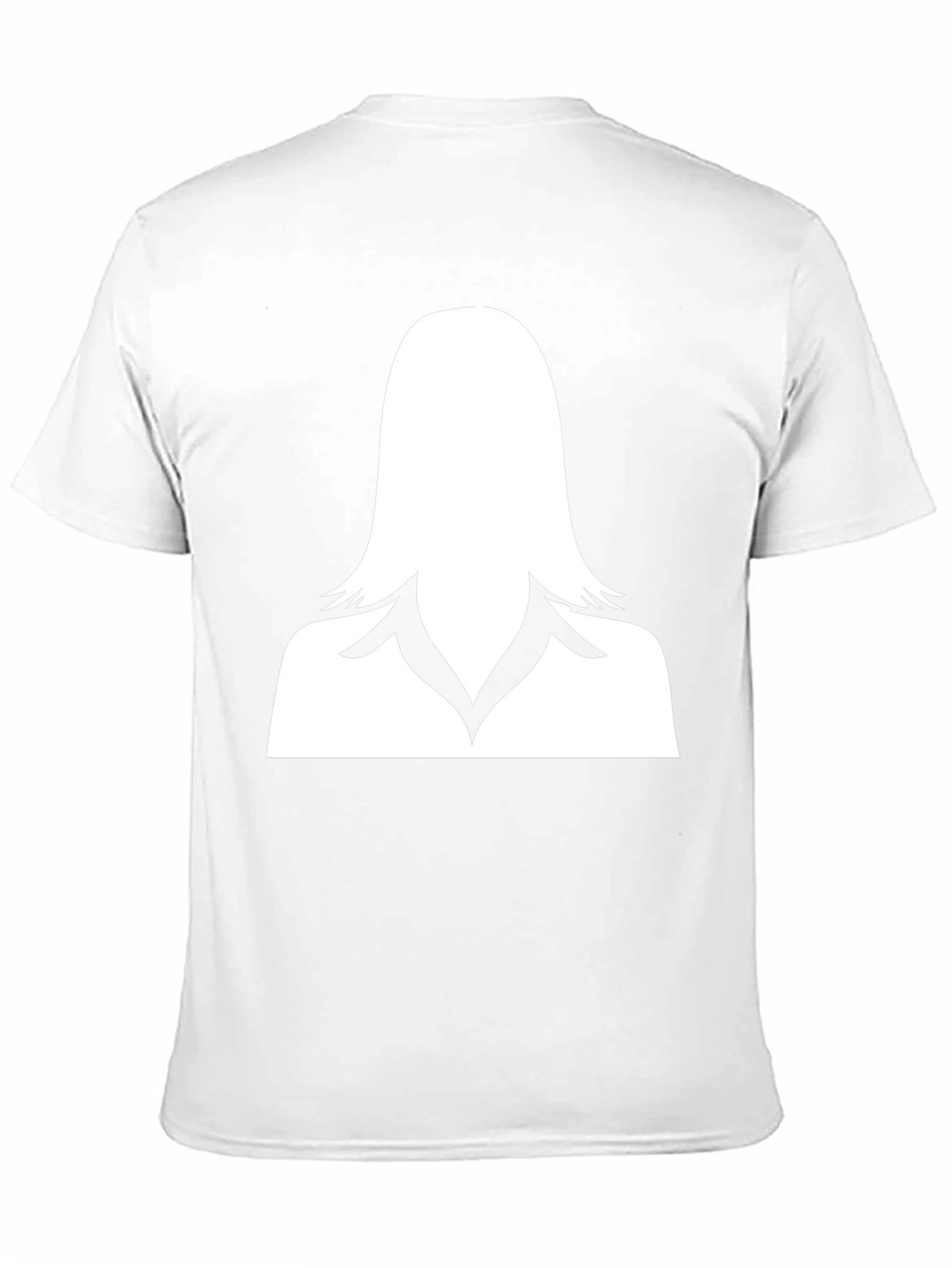 Woman Silhouette Graphic Tee - Stylish Black T-Shirt