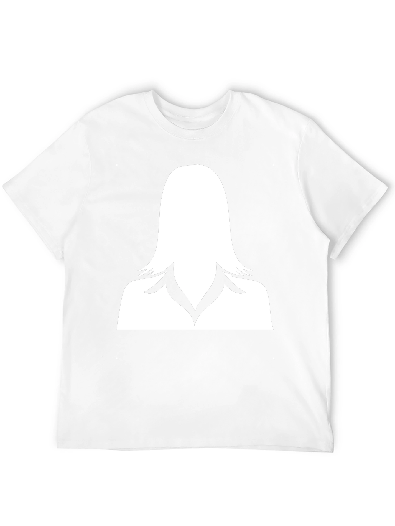 Woman Silhouette Graphic Tee - Stylish Black T-Shirt