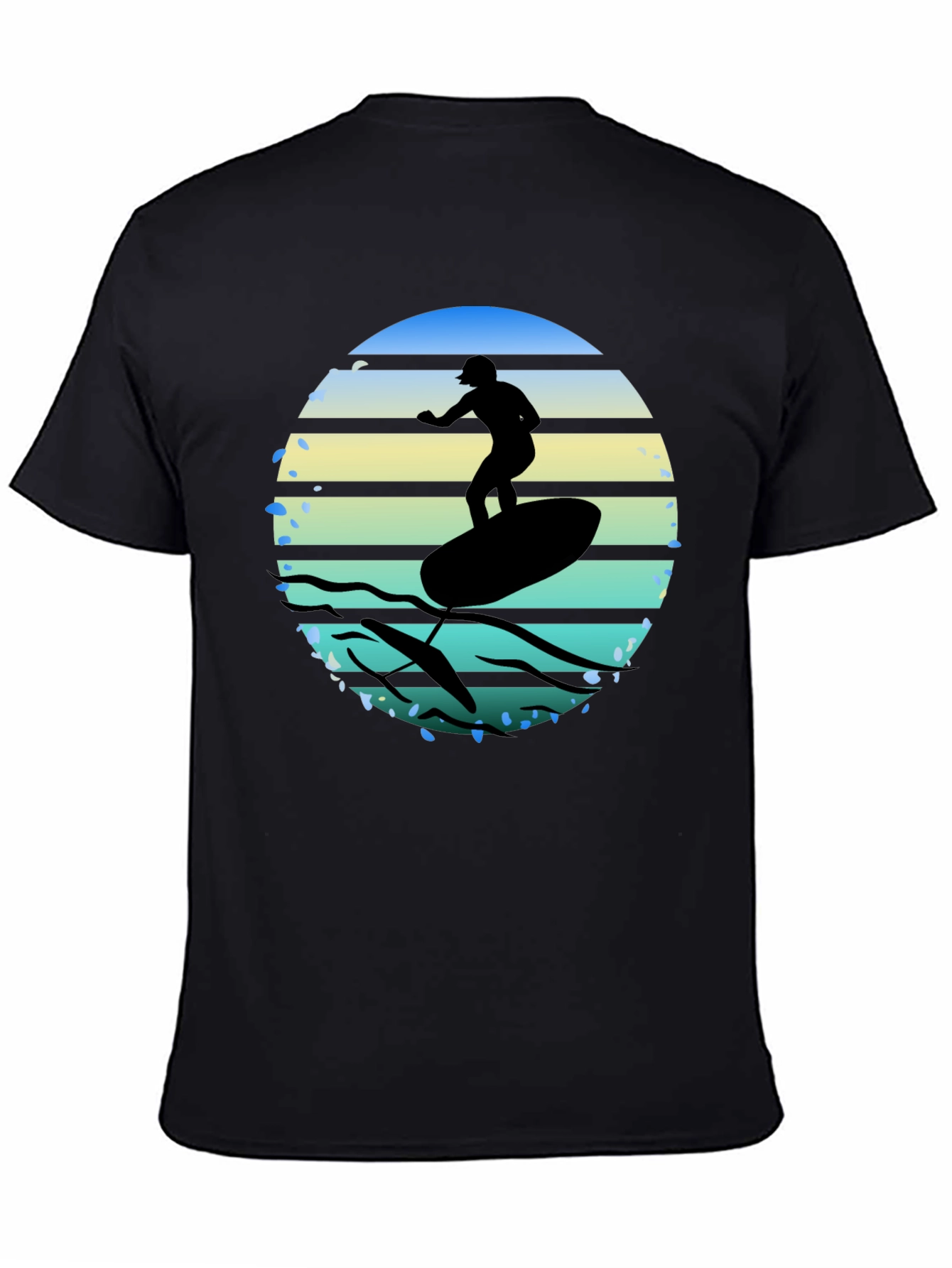 Surfing Silhouette Graphic Tee