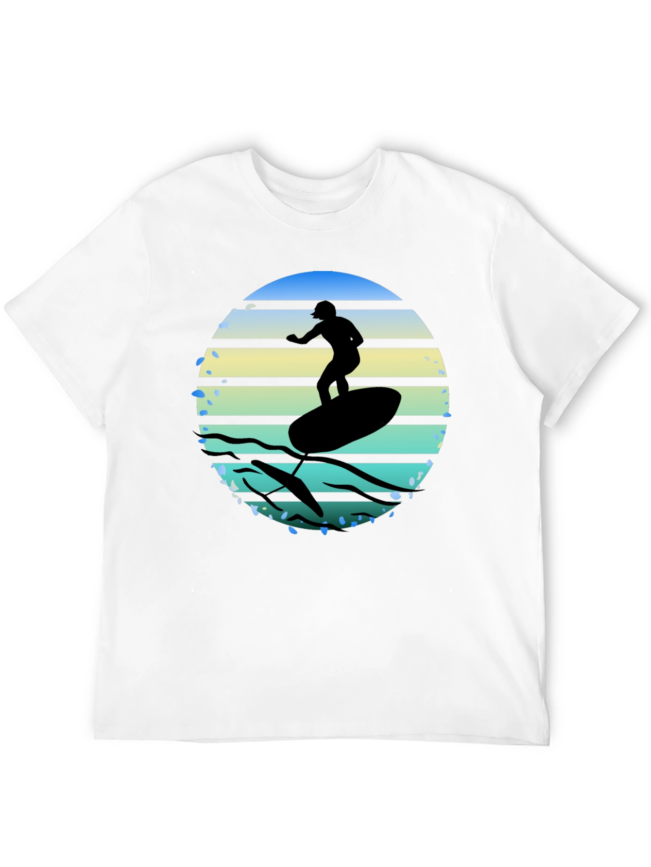 Surfing Silhouette Graphic Tee