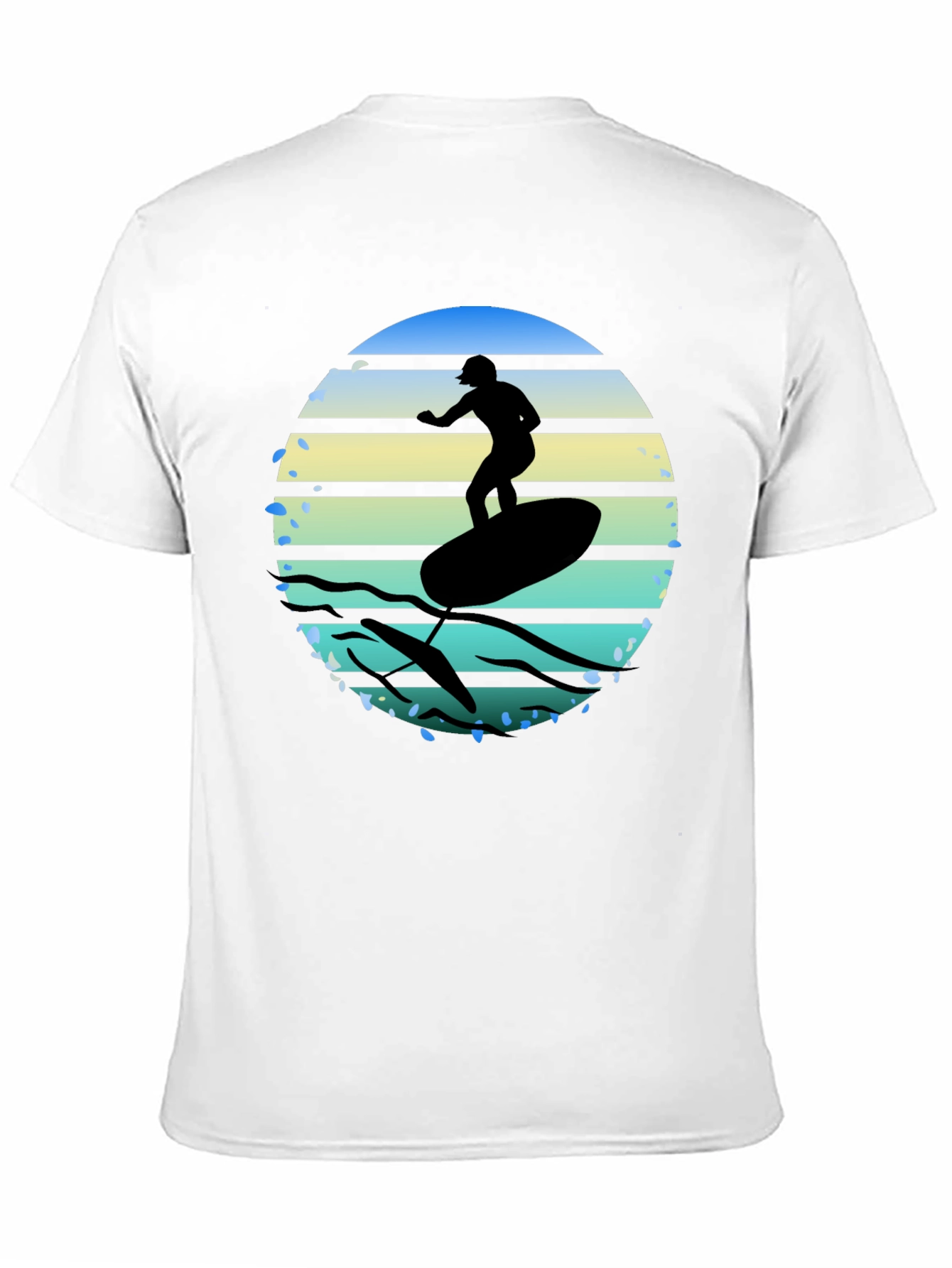 Surfing Silhouette Graphic Tee