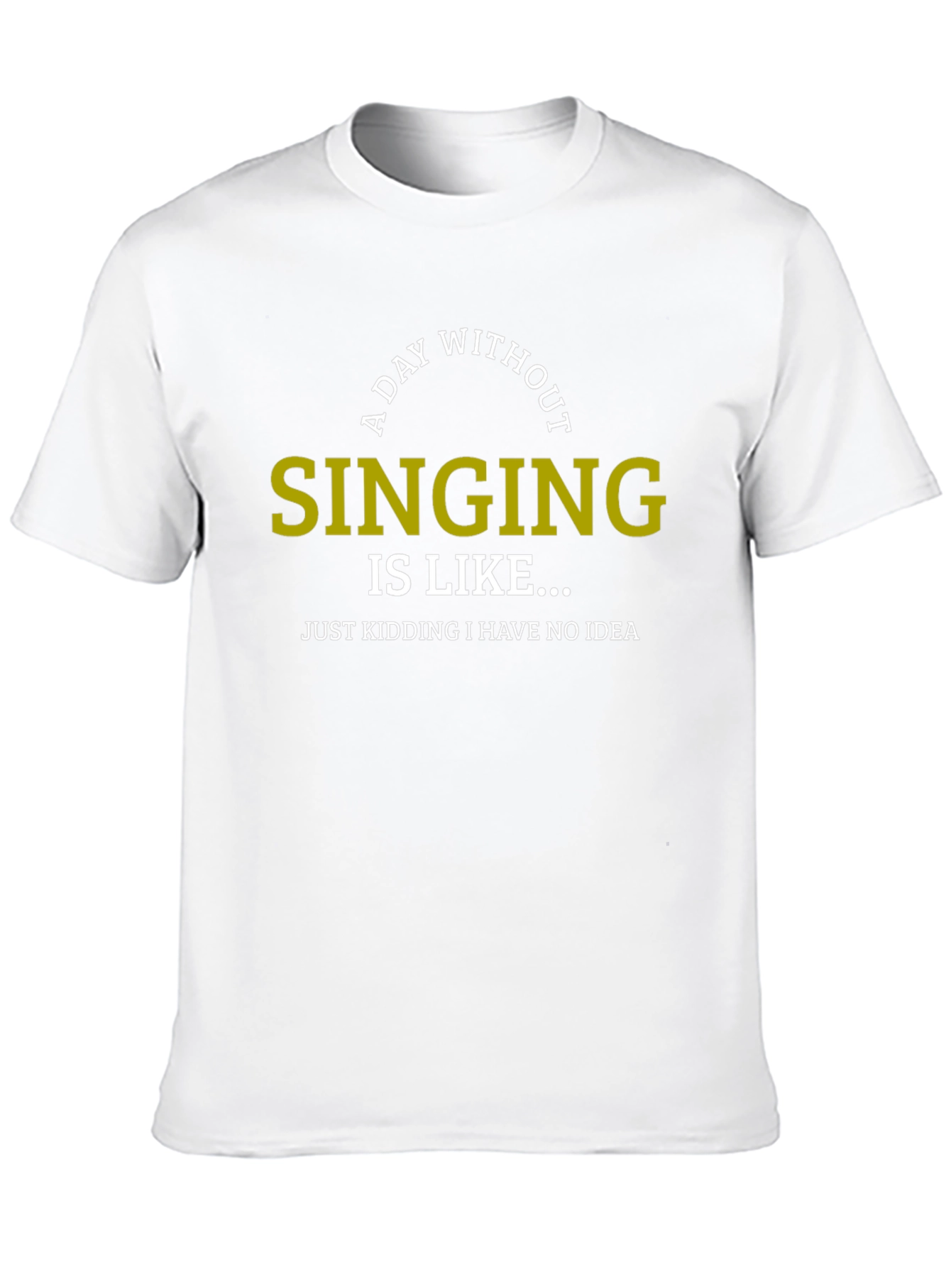 A Day Without Singing Funny T-Shirt