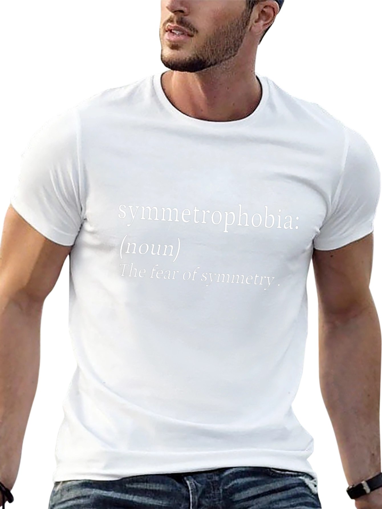 Symmetrophobia Definition Black T-Shirt