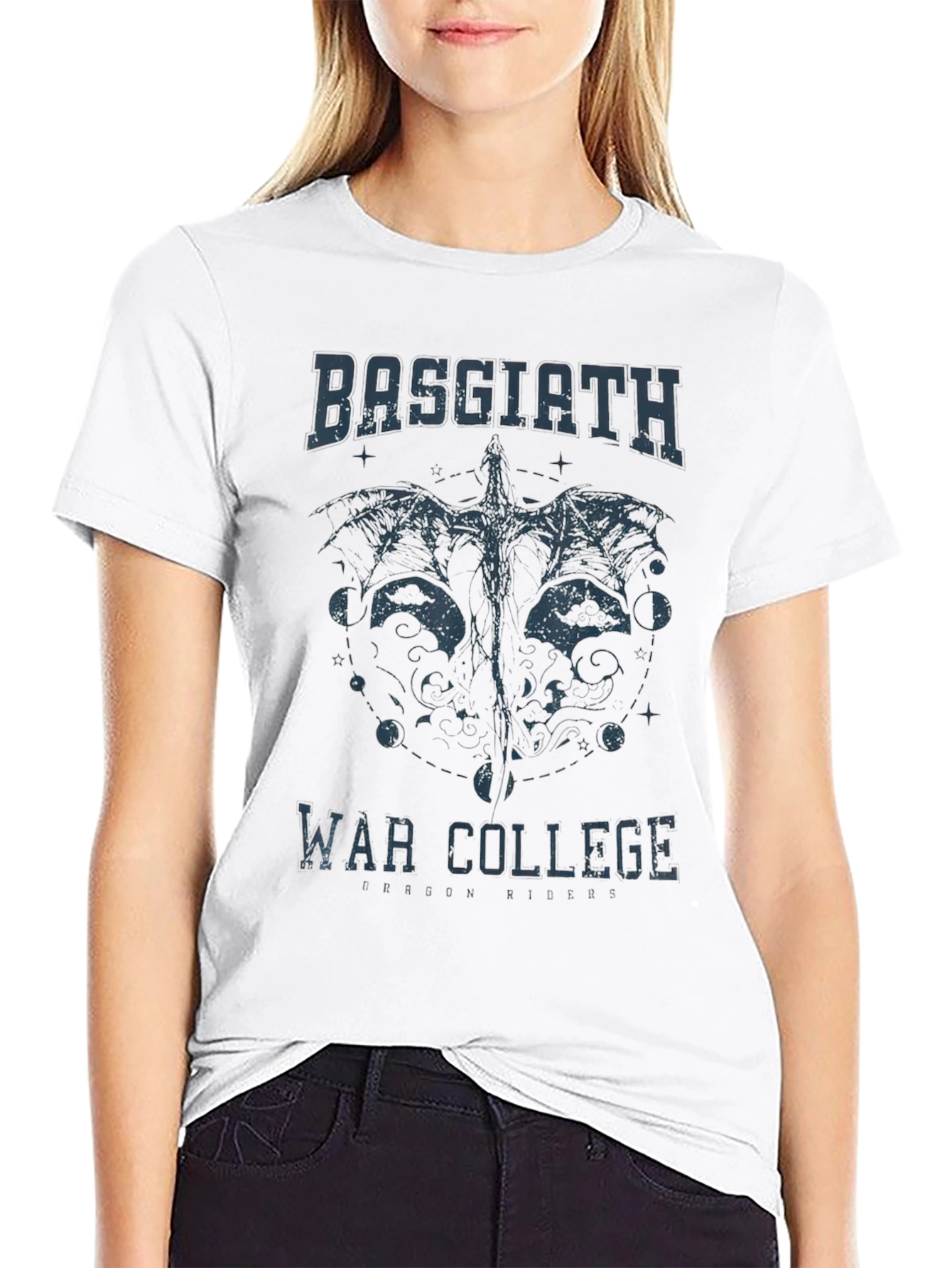 Basgiath War College Graphic T-Shirt - Black