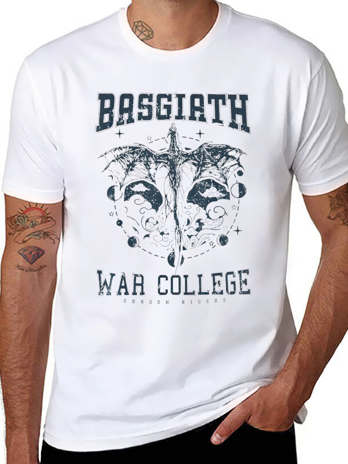 Basgiath War College Graphic T-Shirt - Black