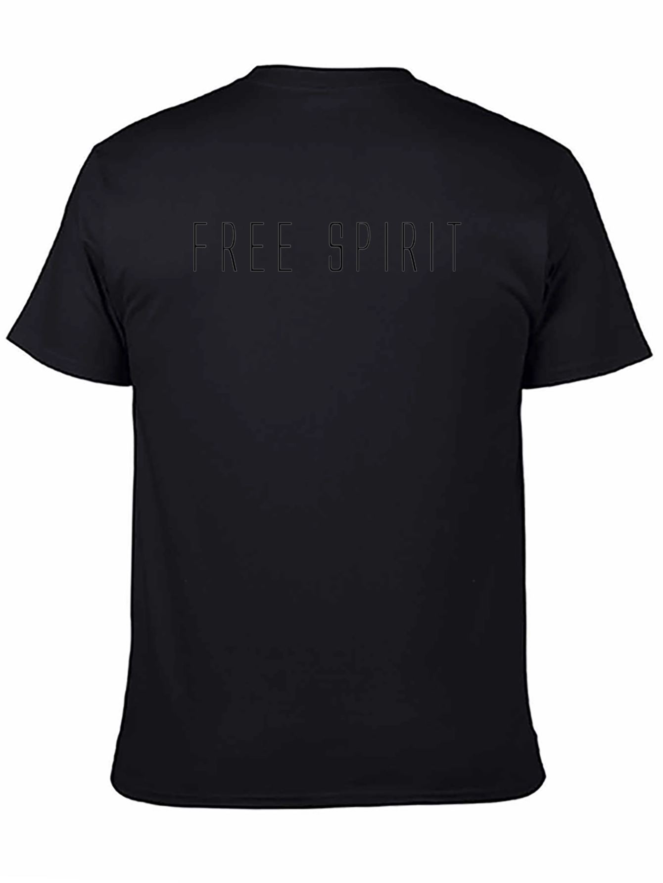 Free Spirit Black Crew Neck T-Shirt
