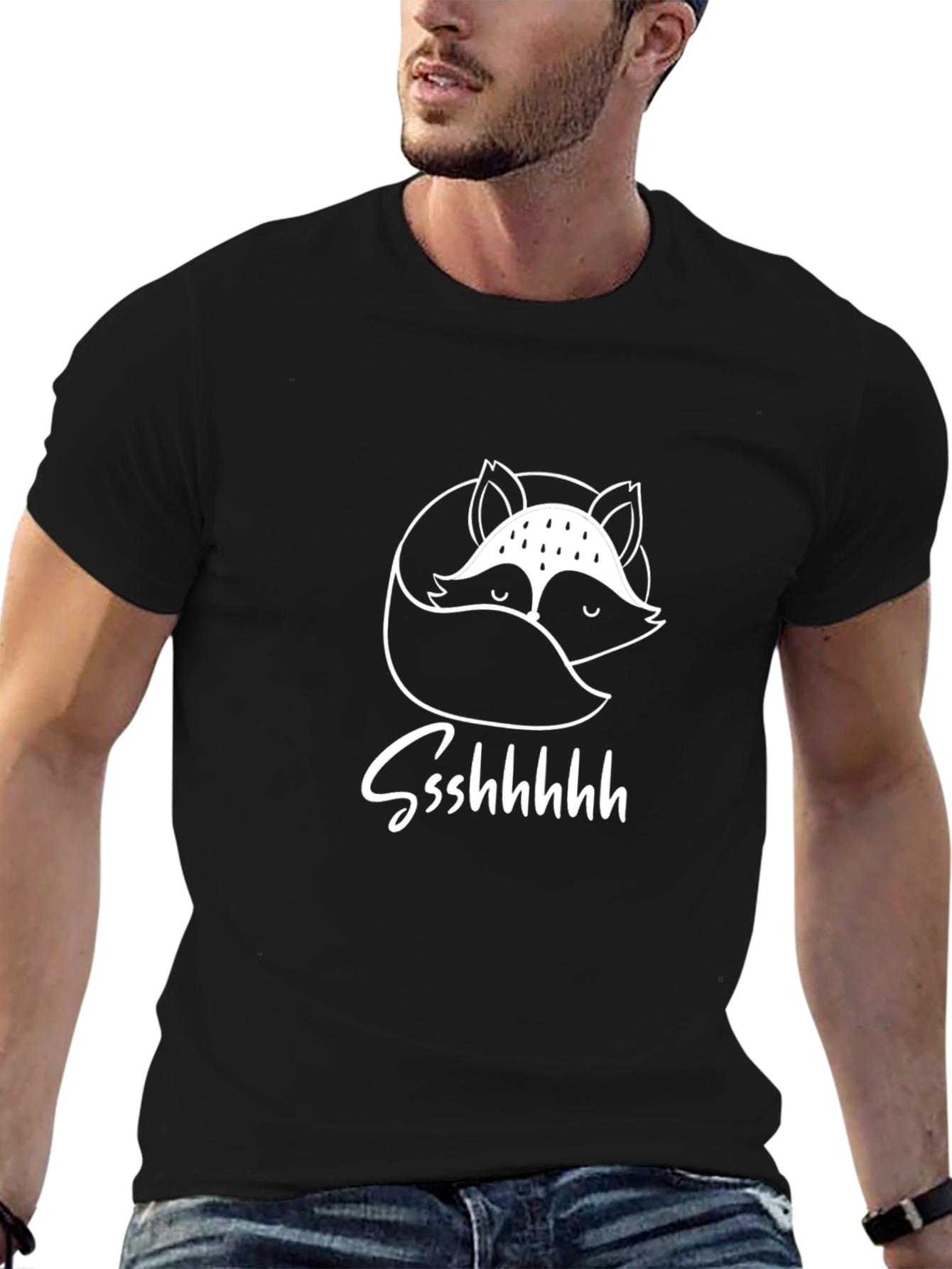 Fox Ssshhhh T-Shirt - Unisex Crew Neck Tee