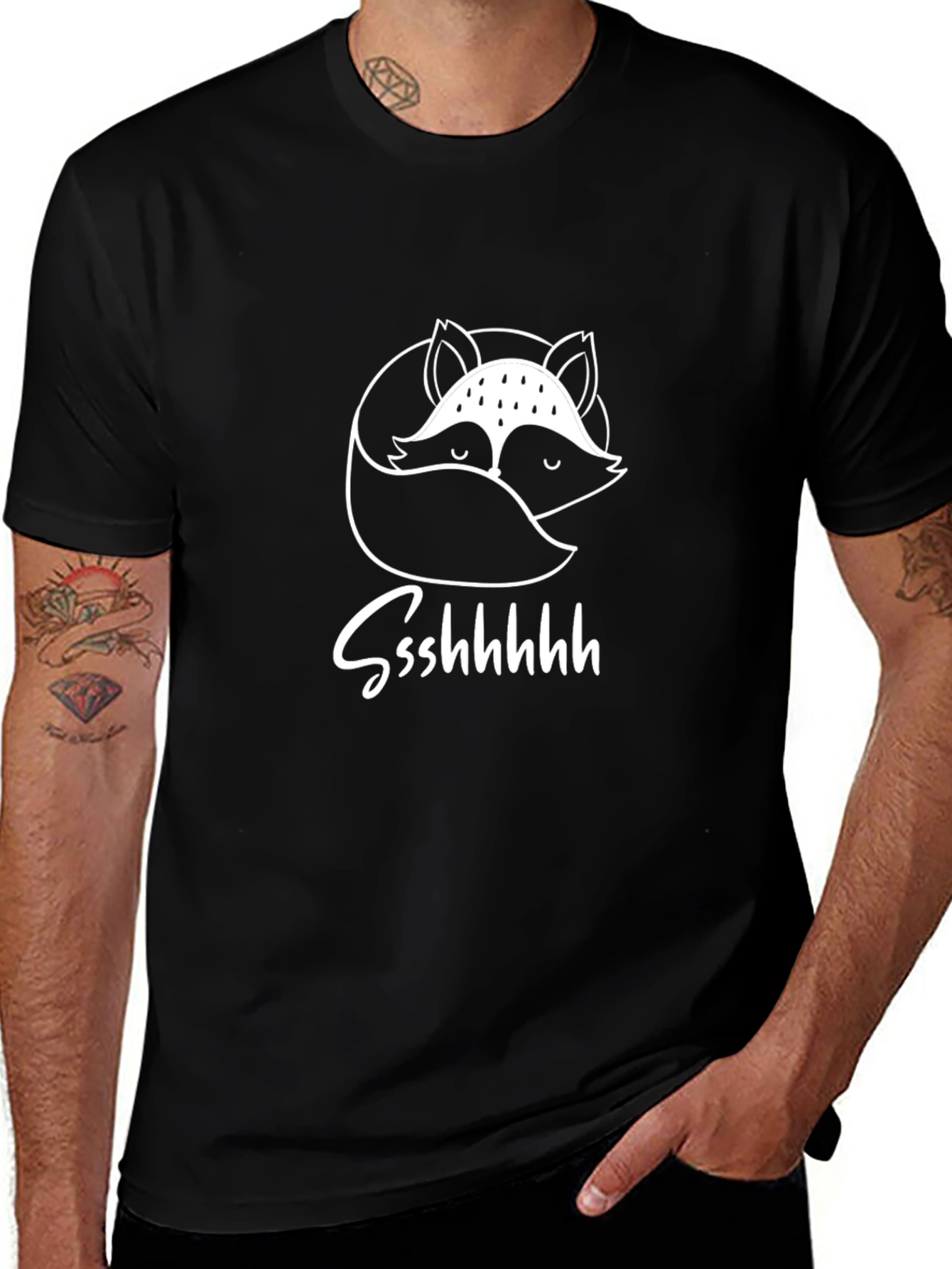 Fox Ssshhhh T-Shirt - Unisex Crew Neck Tee