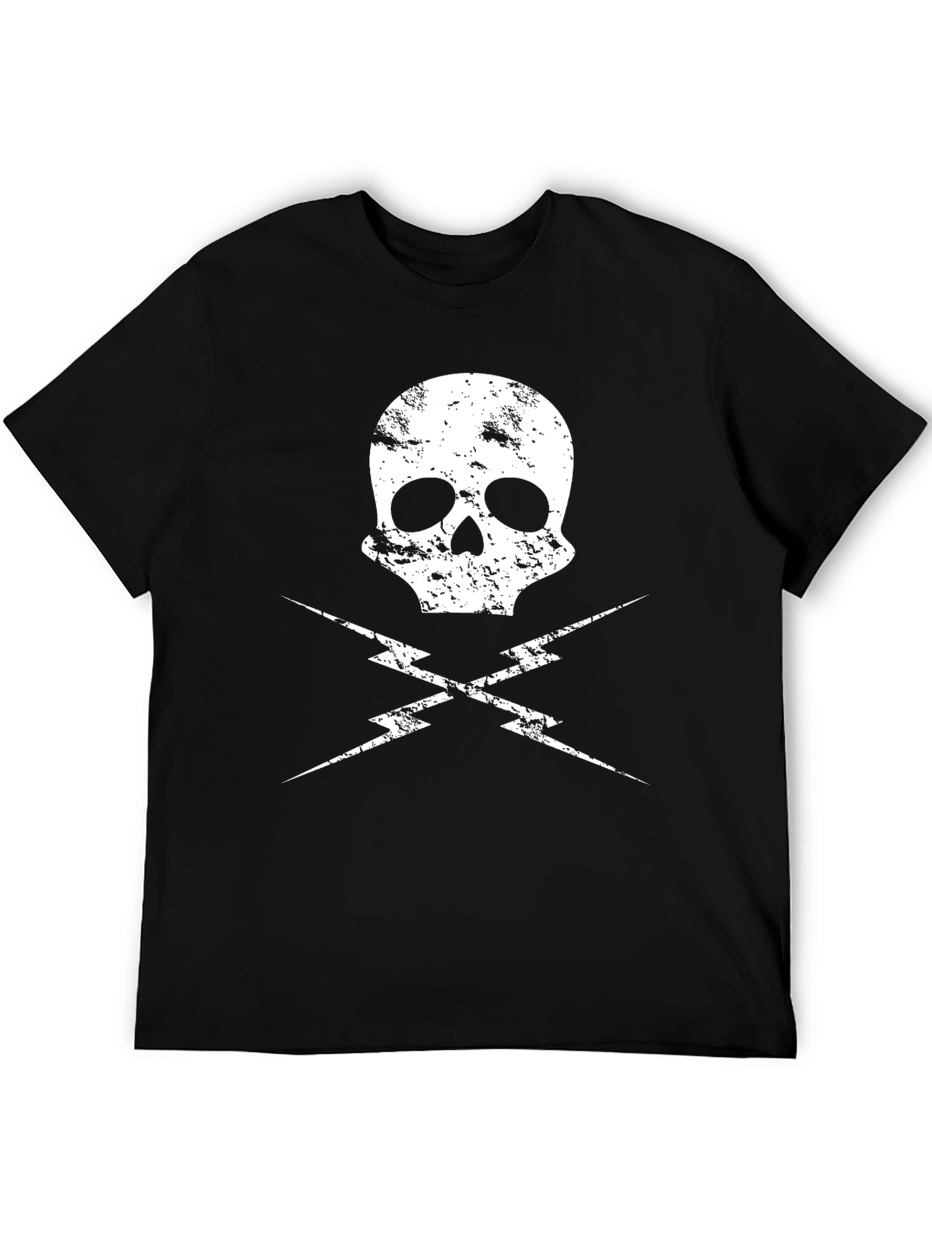 Skull & Lightning Bolt Graphic Tee