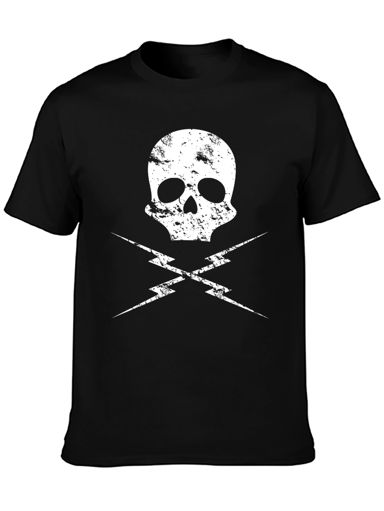 Skull & Lightning Bolt Graphic Tee