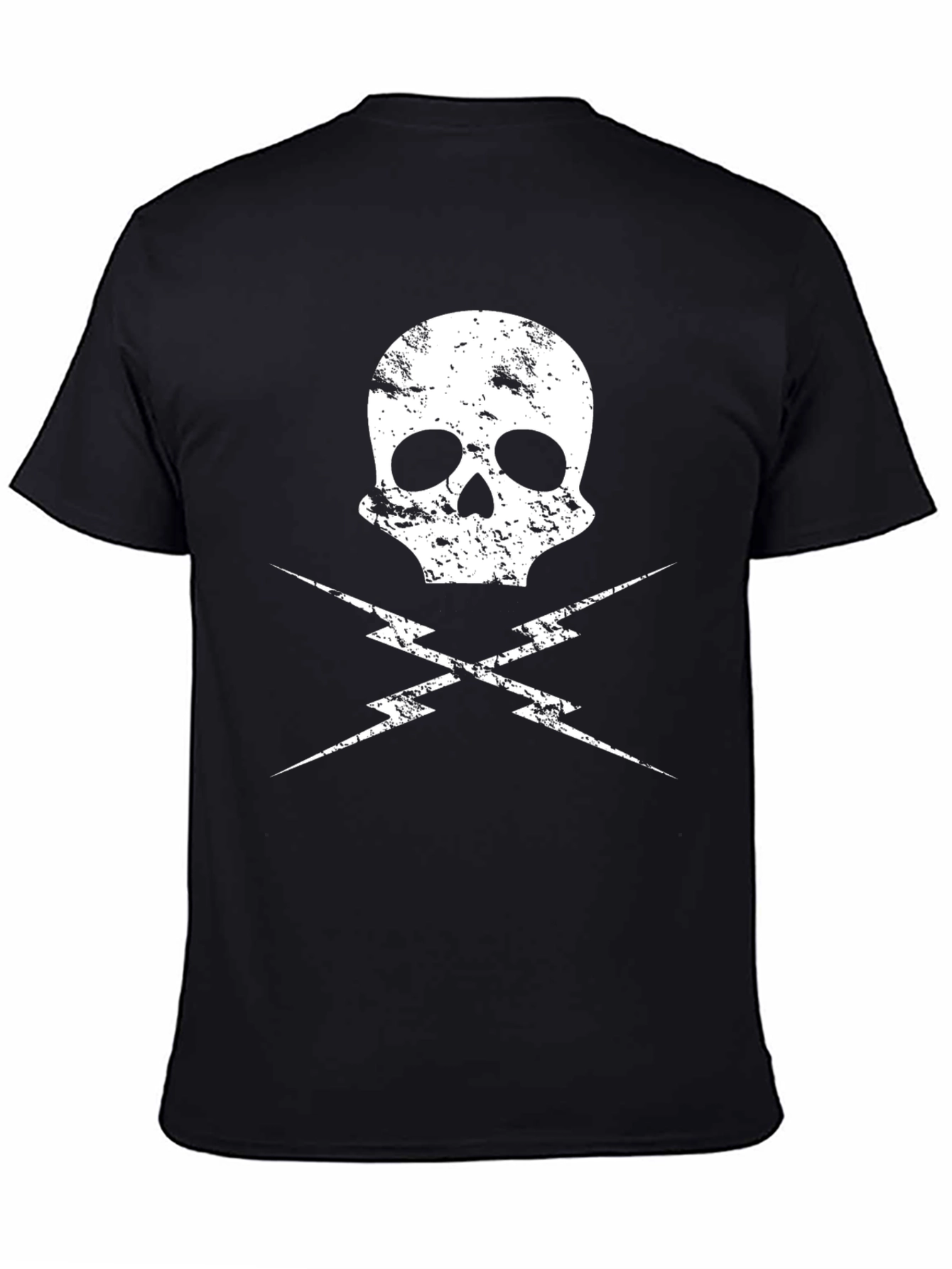 Skull & Lightning Bolt Graphic Tee