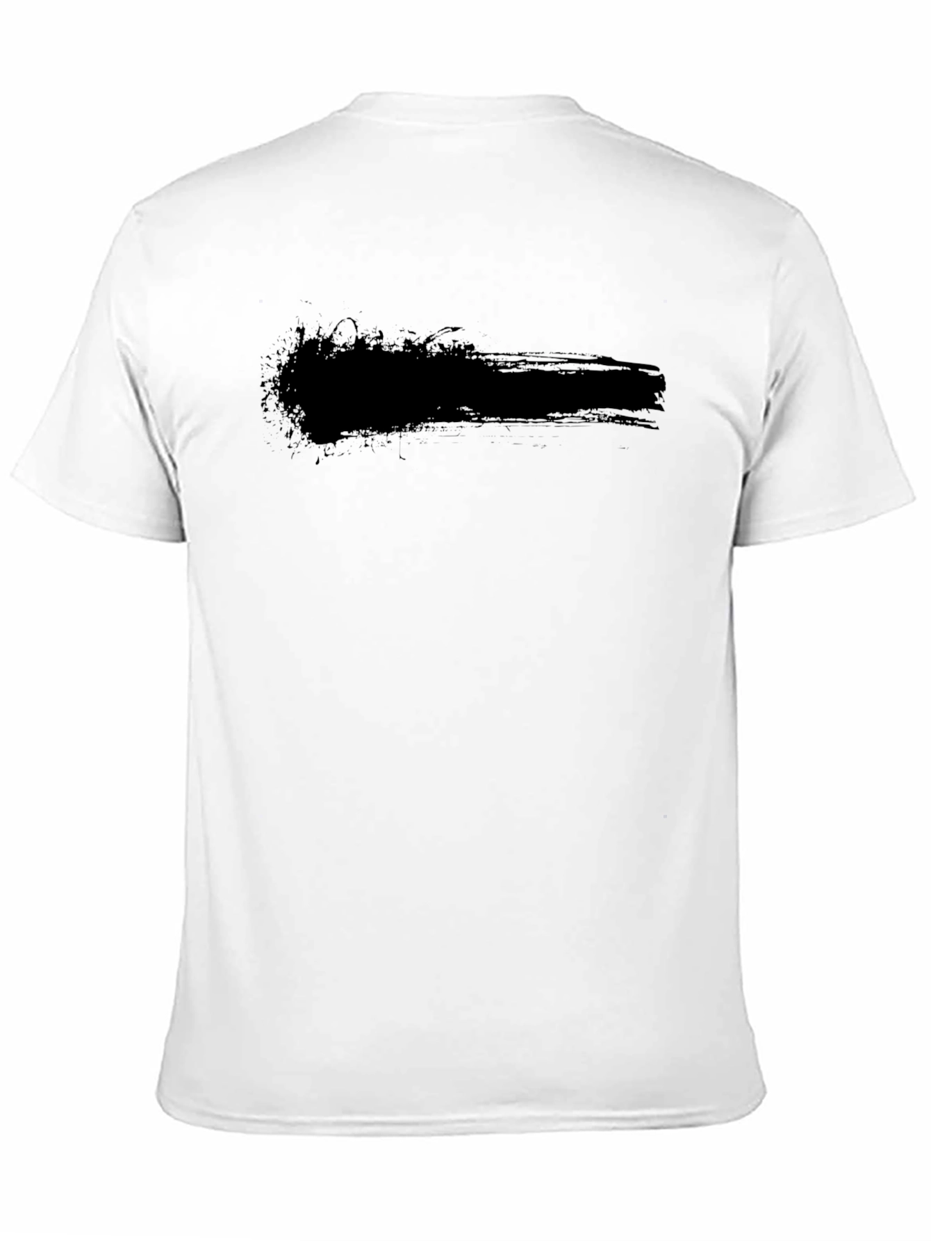 Mens Black Graphic Tee - Grunge Style